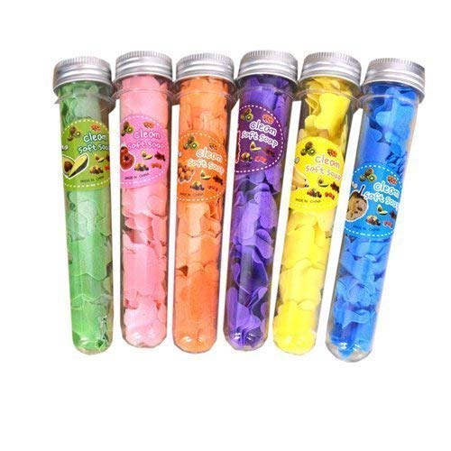 YTM 2-Pack Travel Soft Paper Soap with Flower Design in Tube Bottle (Assorted Colors) - Perfect for Camping, Hiking & Emergency Kits