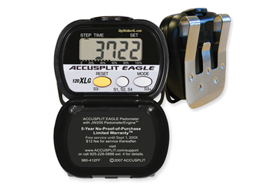 Accusplit Eagle Goal Setting Pedometer - Track Steps & Achieve Fitness Goals | Perfect for Walking, Running & Weight Loss