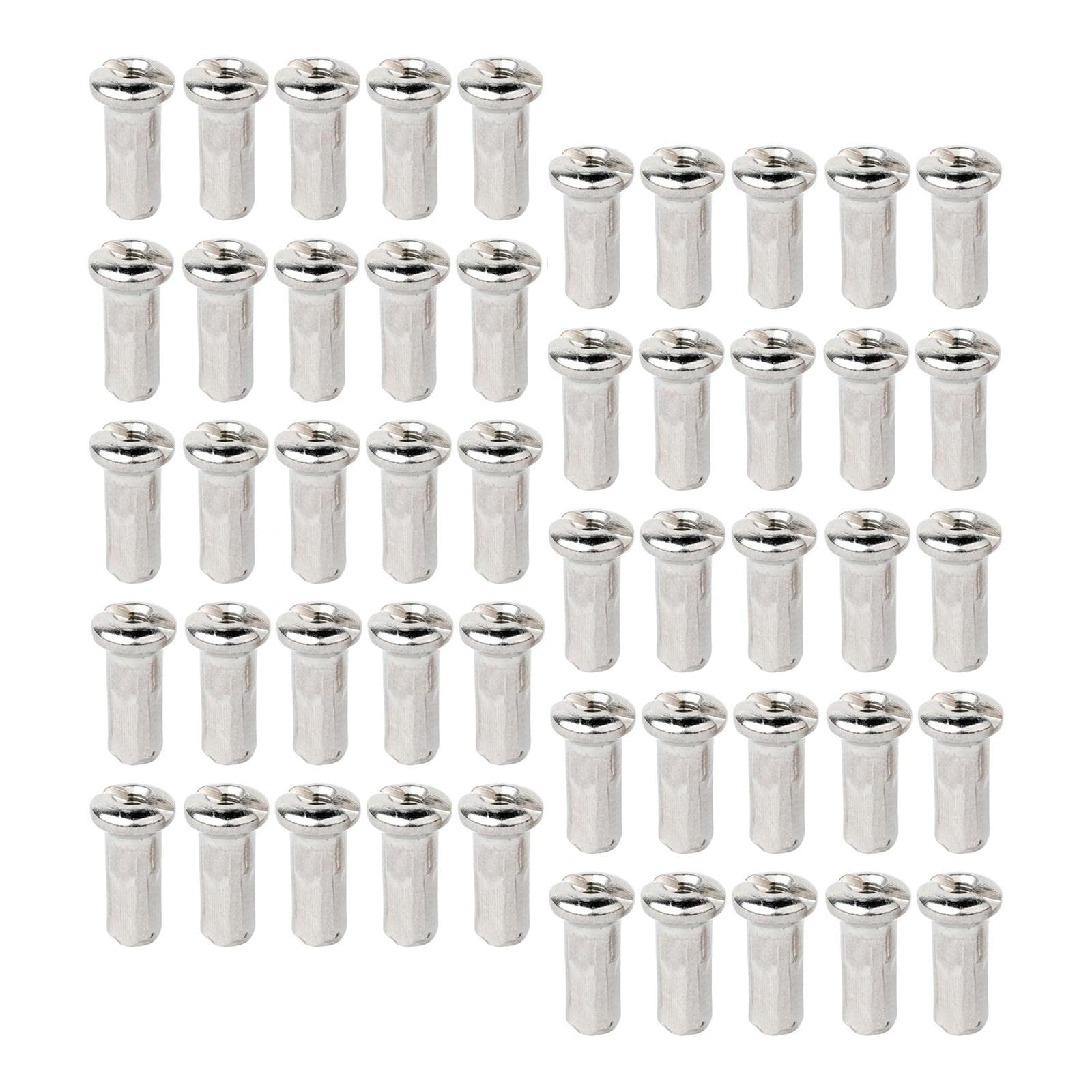 DYNWAVE 50Pcs Bike Spoke Nipples - Durable Spoke Caps for Mountain Bikes | Cycling Accessories & Protectors