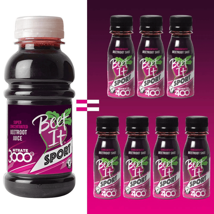 Beet It Sport Nitrate 3000 Beetroot Super Concentrate 250ML - Natural Energy Booster for Athletes & Workout Performance