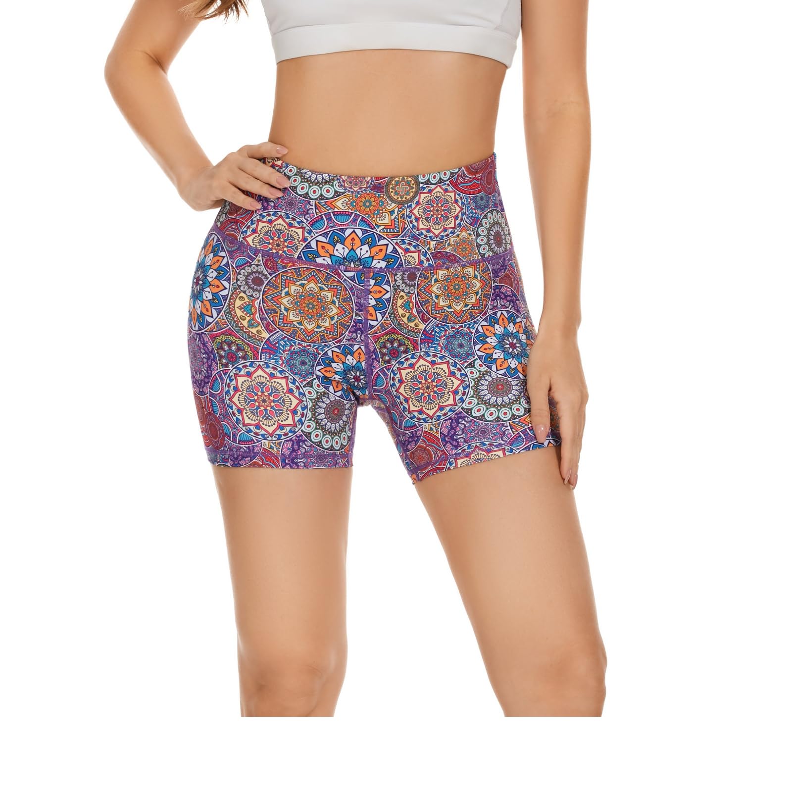 Best Women's High Waist Yoga Shorts - Tummy Control Workout Biker Shorts with Side Pockets | Perfect for Yoga, Gym, Running & Lounge Wear