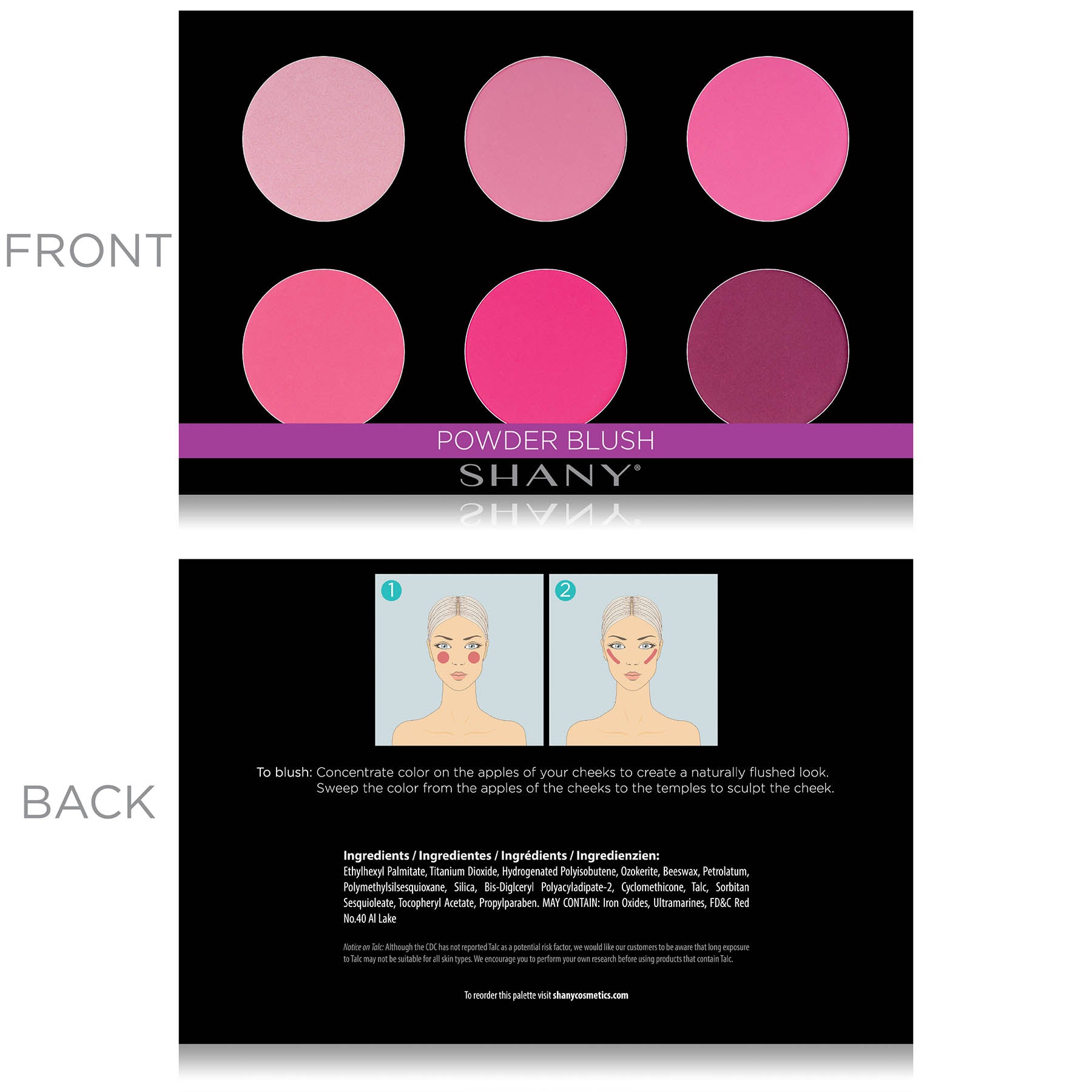 Mini Masterpiece Makeup Set - 6 Layer Refillable Palette for Eyeshadow, Blush & Highlighter | Professional Cosmetic Kit for Travel, Home & Makeup Artists