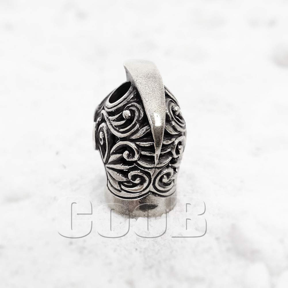 EDC Paracord Bead - Gladiator Helmet Charm for Knife Lanyards & Survival Gear