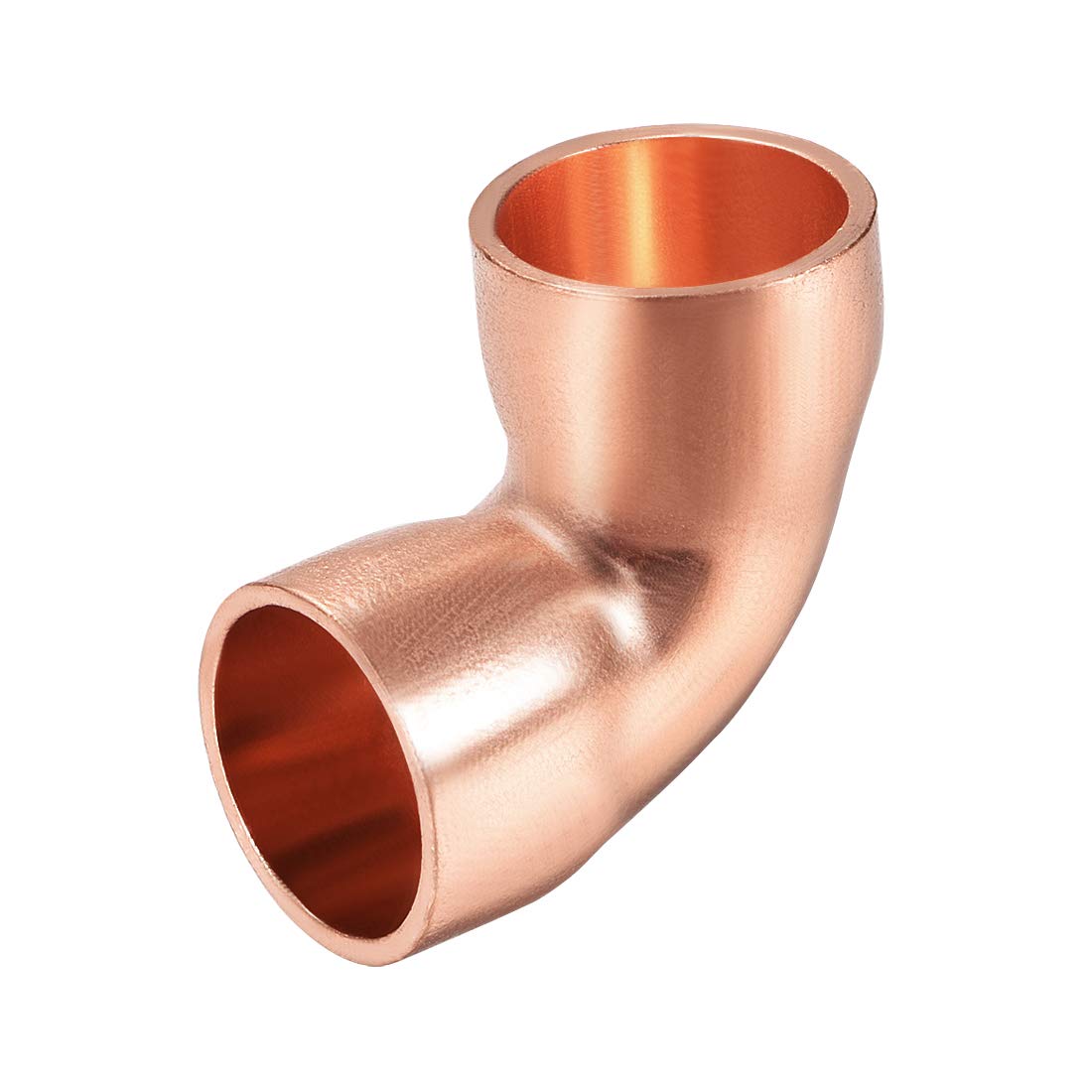 90 Degree Copper Elbow Fitting - 15.9mm ID Short-Turn Connector, 1.8mm Thickness for Plumbing, HVAC & Water Supply Systems - Durable Copper Pipe Fittings for Home Repair & Industrial Applications