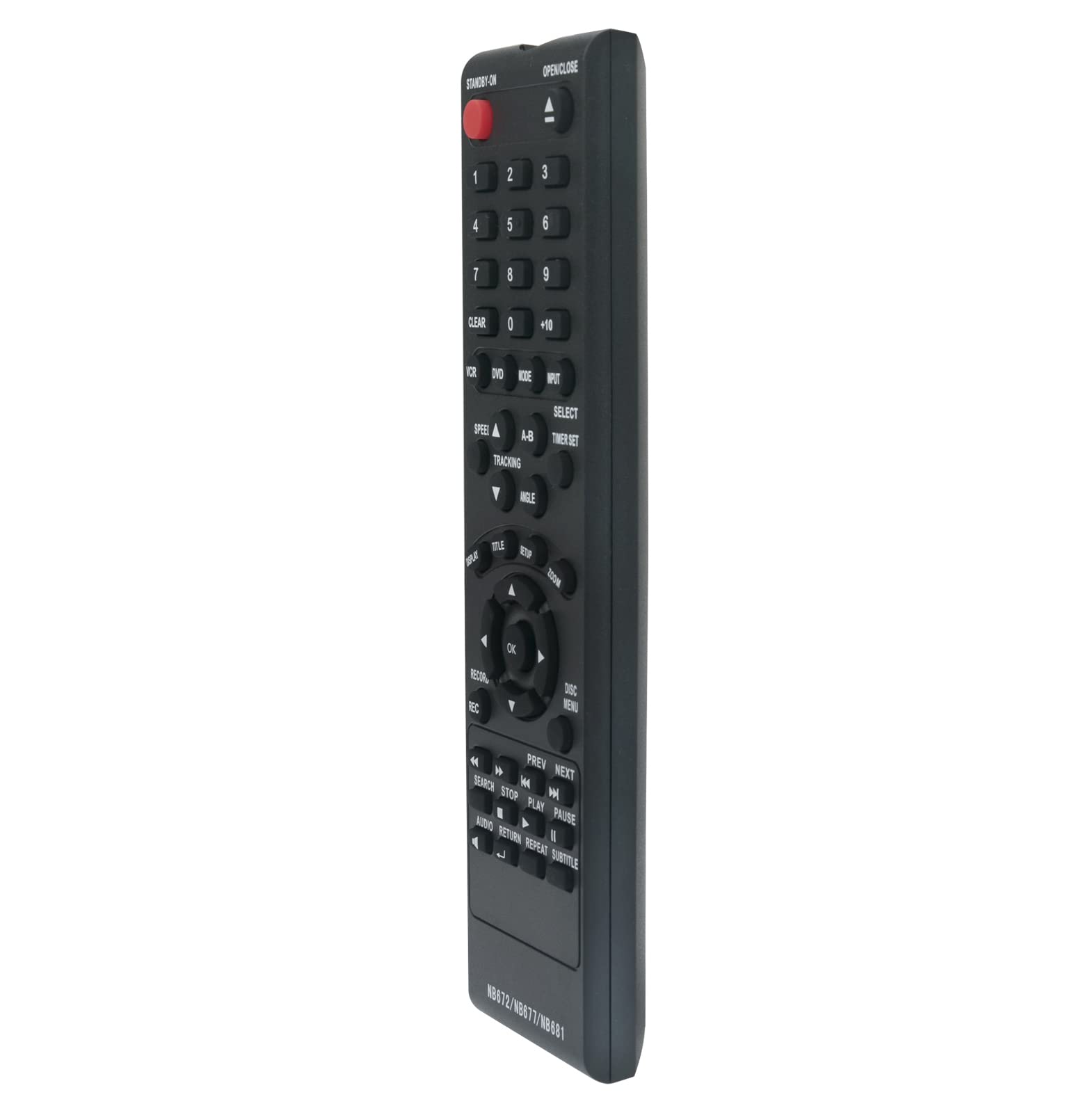 ALLIMITY 3-in-1 Replacement Remote Control for Magnavox DVD VCR Combo Player - Compatible with NB672 NB677 NB681 & Models DV225MG9A DV226MG9 GDV228MG9 CDV220MW9 - Perfect for Home Theater & Vintage VHS Movie Playback