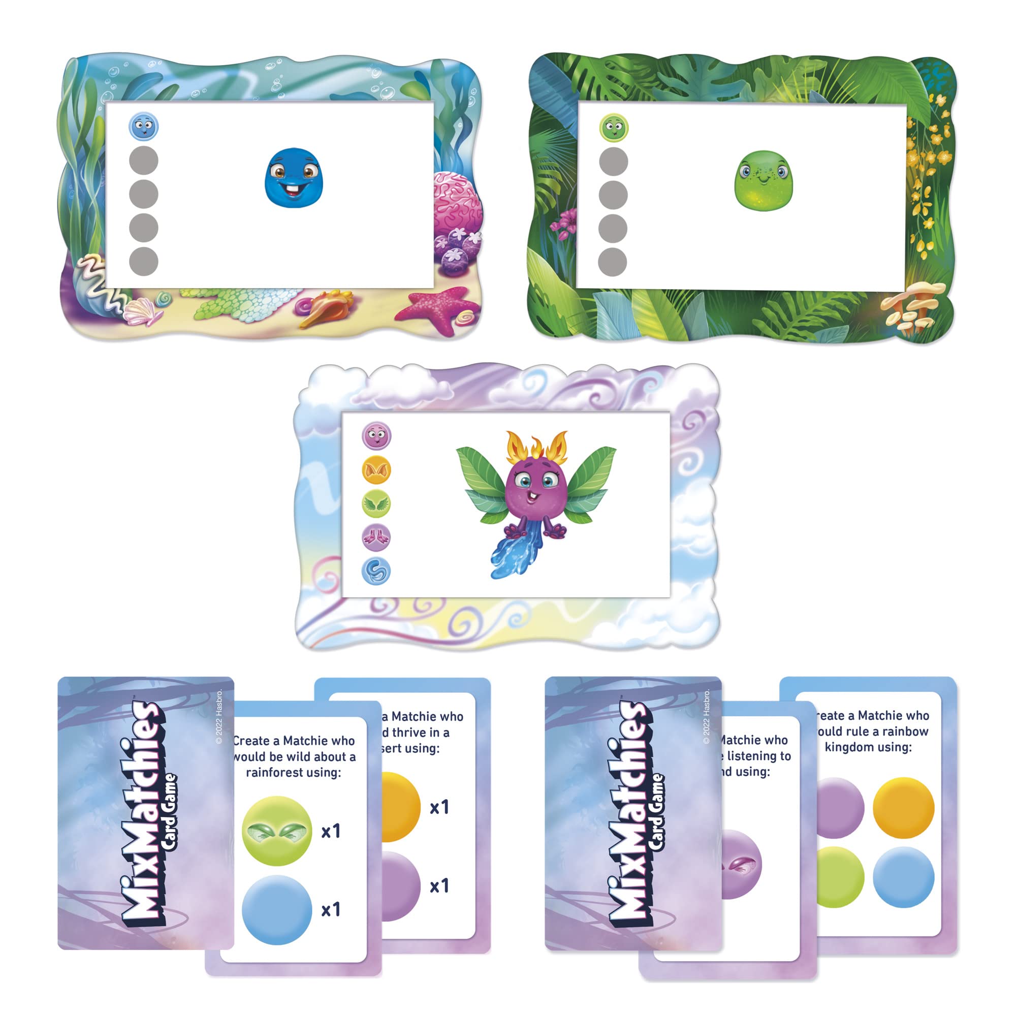 Hasbro Gaming MixMatchies Card Game - Fun Family & Kids Matching Game for Ages 8+, 2-6 Players - Perfect for Birthday Parties, Travel & Family Game Nights