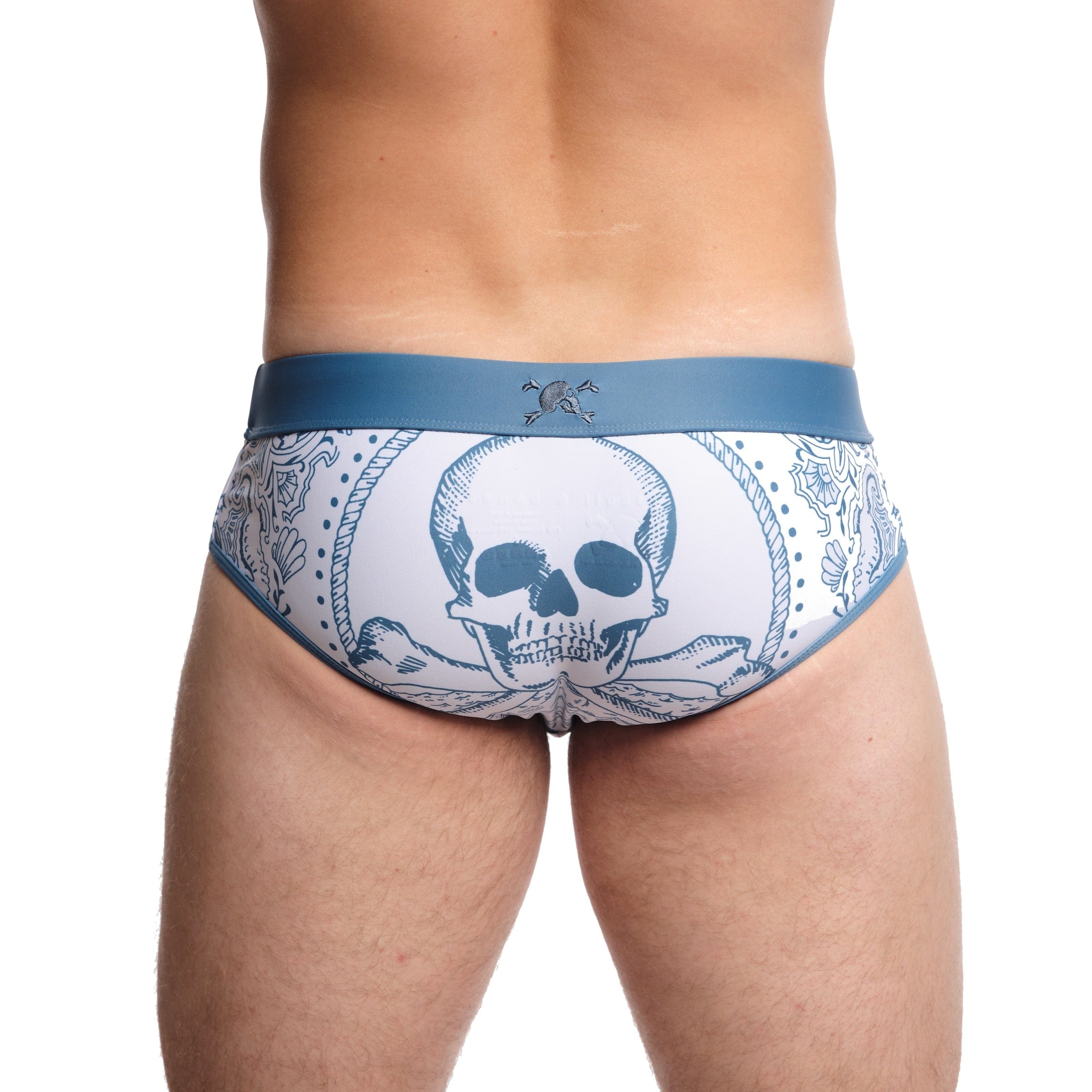 Nautical Bandana Swim Brief - Stylish Men's Swim Trunks for Beach, Pool & Summer Vacations - Quick Dry & Comfortable Swimwear for Swimming, Surfing & Water Sports