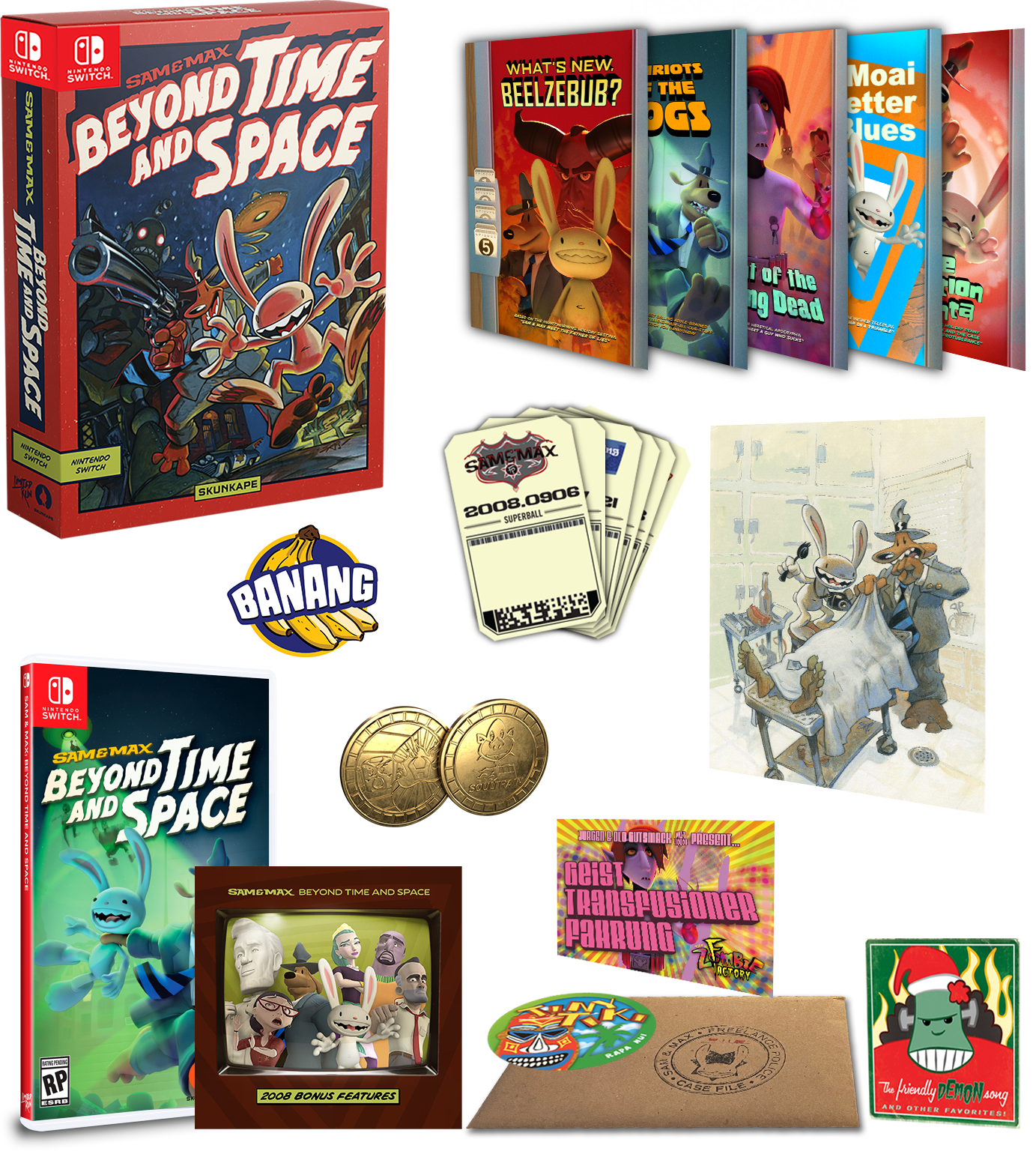 Limited Run #148: Sam & Max: Beyond Time and Space Collector's Edition for Nintendo Switch - Rare Collector's Item for Gamers & Fans - Perfect for Gaming Collections and Gift Giving