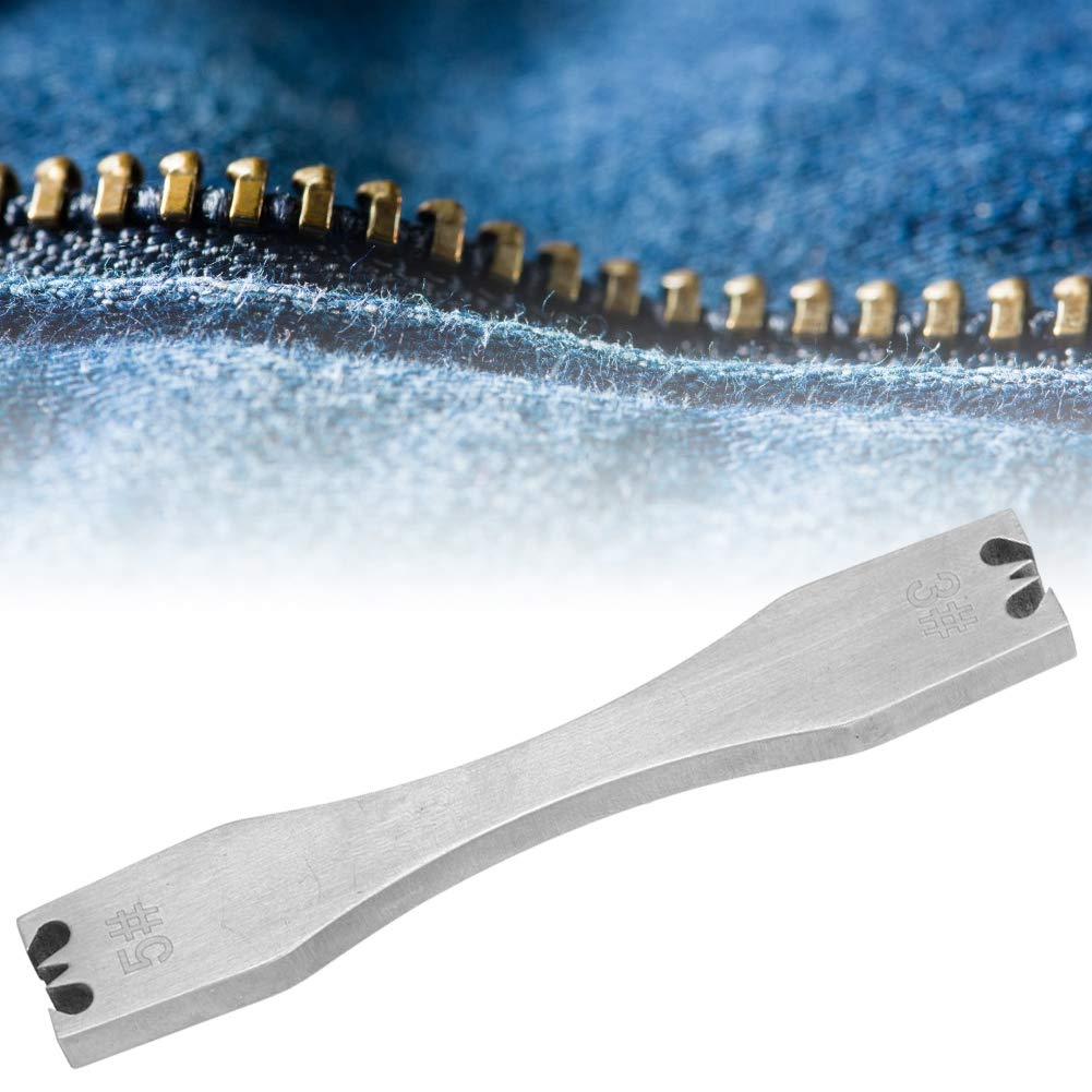 GLOGLOW Zipper Teeth Remover Tool - Heavy Duty Steel Zipper Gear Repair Kit for Leathercraft (3# & 5# Sizes) | Perfect for DIY Leather Projects, Bag Repair & Clothing Fixes