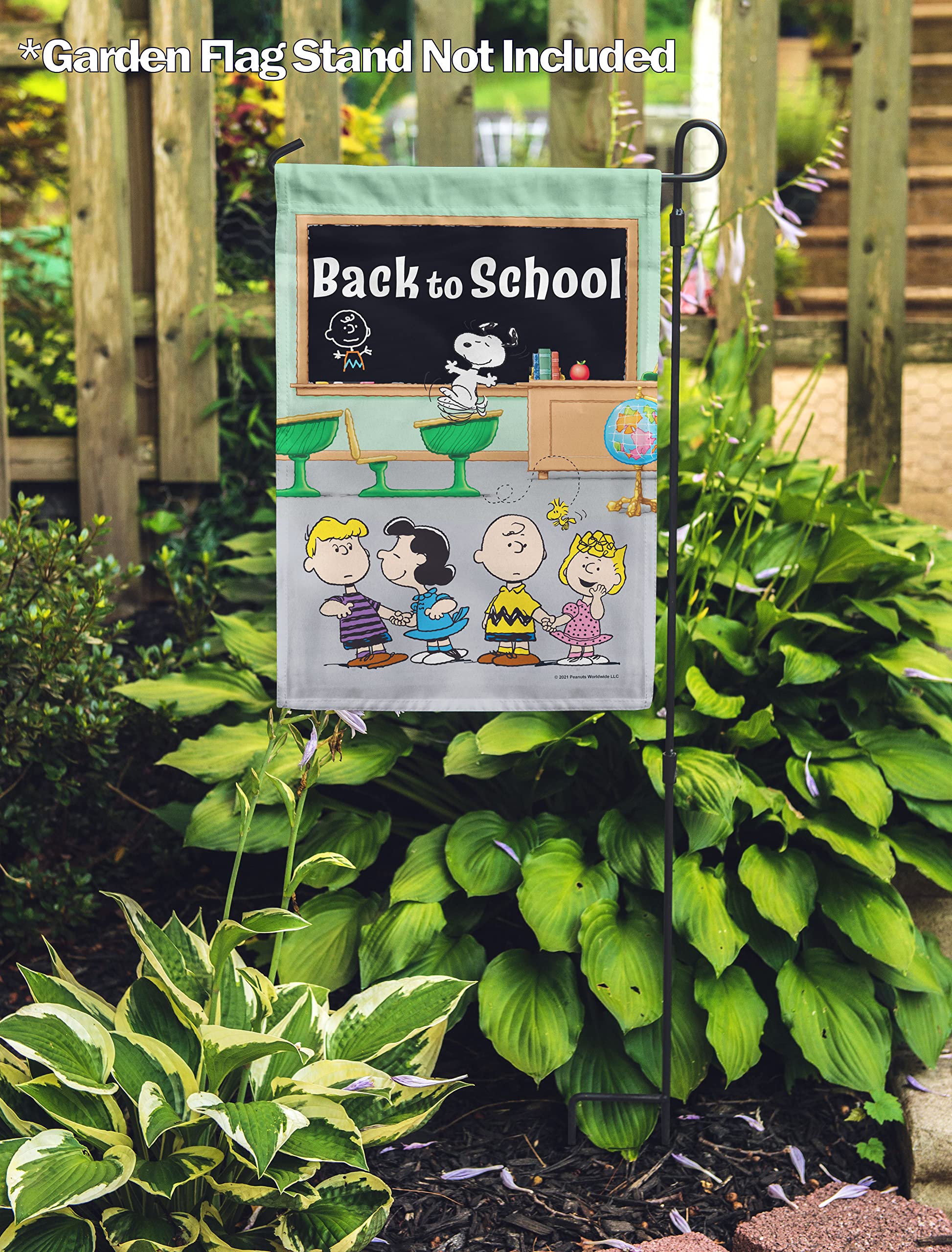 PEANUTS® Back to School Garden Flag 12.5