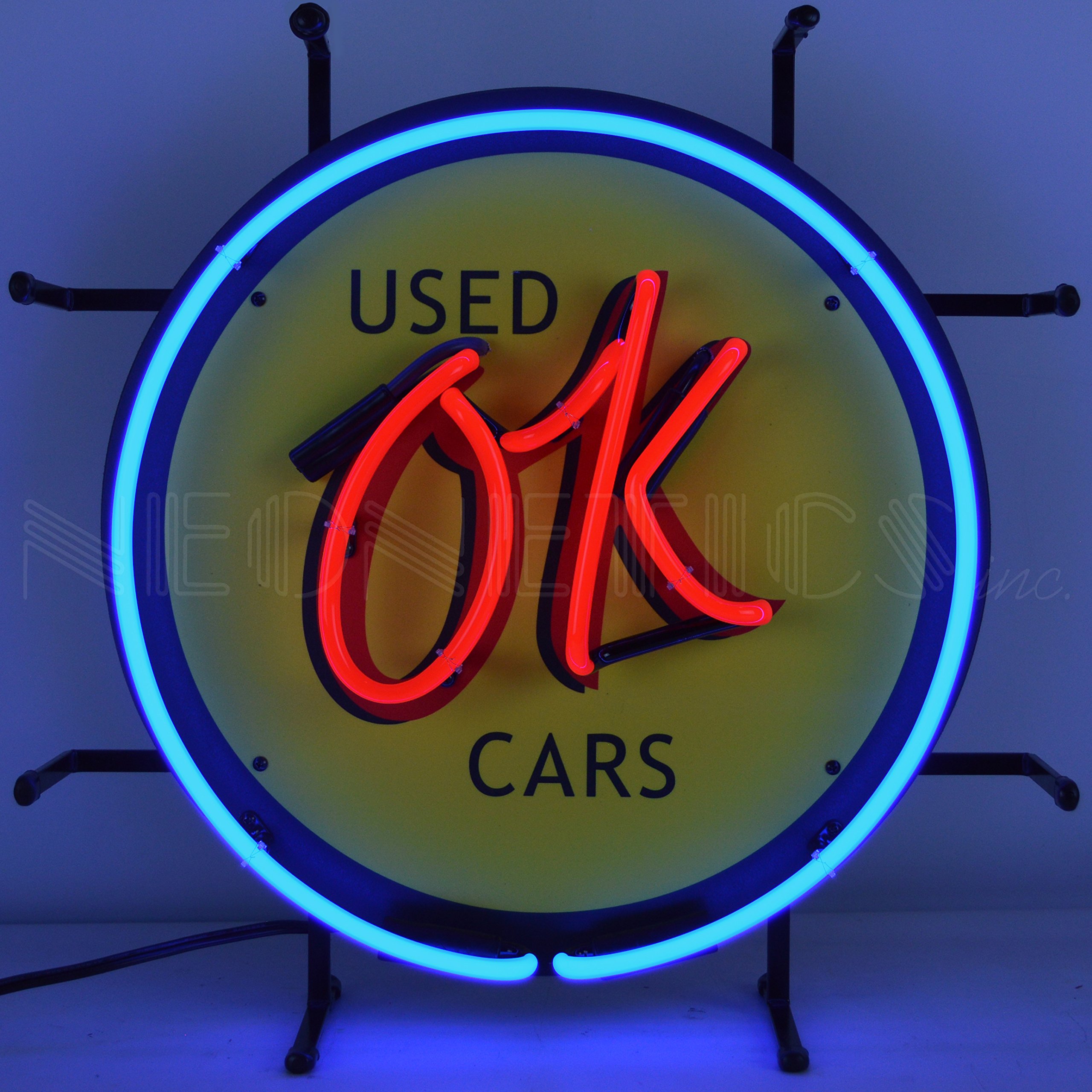 Neonetics 5SMLOK Vintage Car Neon Sign - Retro Auto Shop Decor for Bars, Garages & Man Cave Lighting