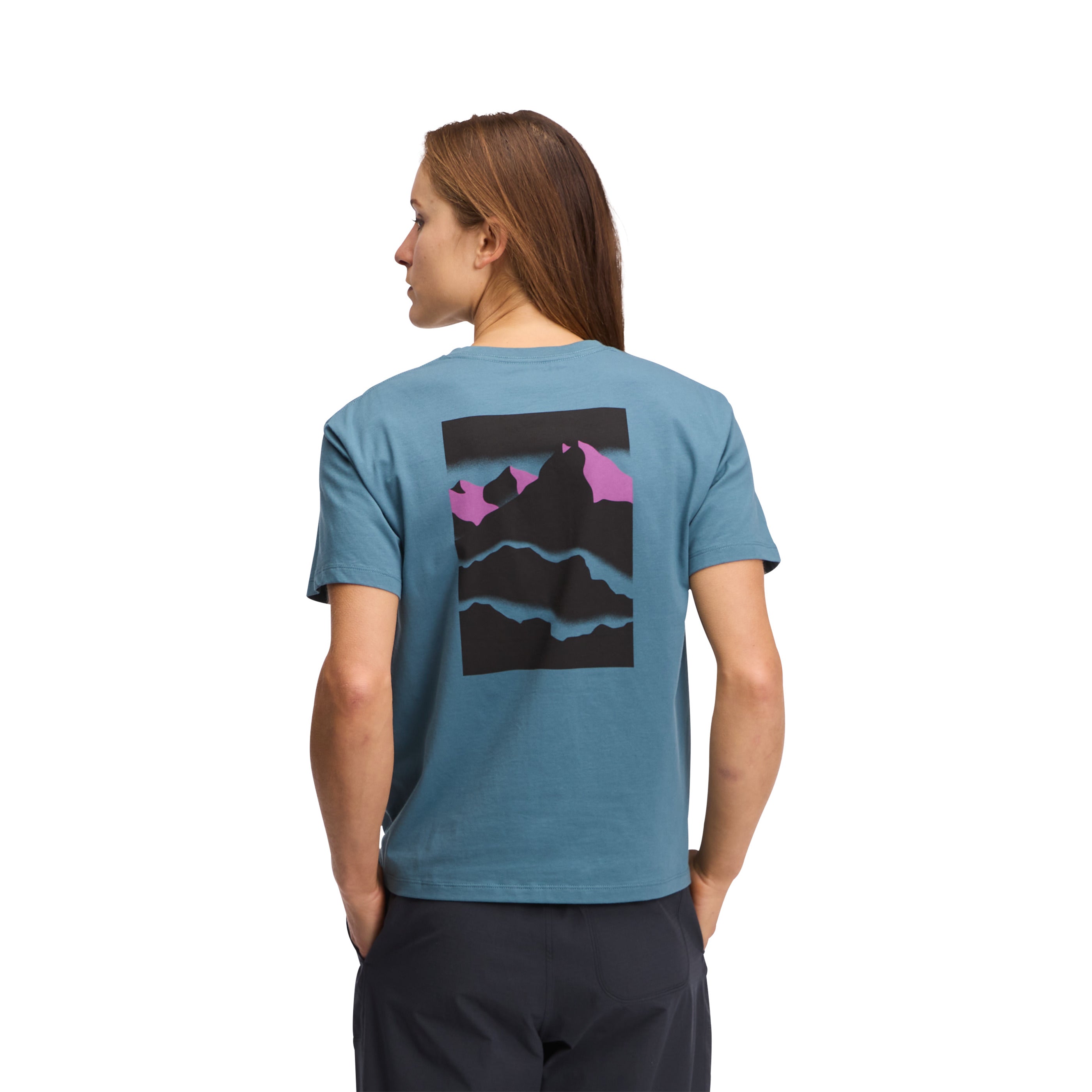 Women's Mountainscape Short Sleeve T-Shirt - Hiking & Outdoor Adventure Tee for Active Lifestyle
