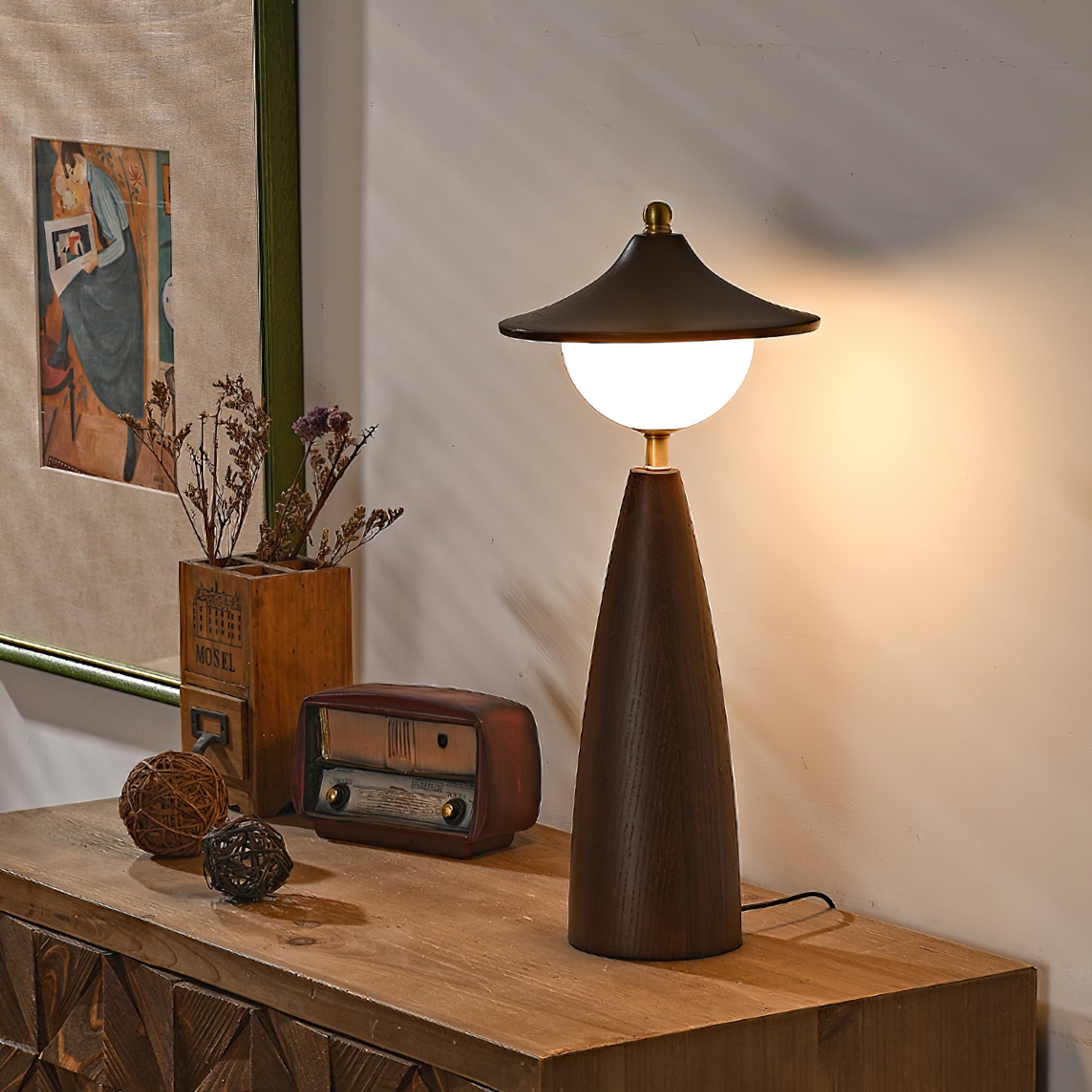 Modern LED Table Lamp with Adjustable Brightness - Stylish Nightstand Light for Bedroom, Living Room, and Office - Perfect for Reading, Working, and Relaxing