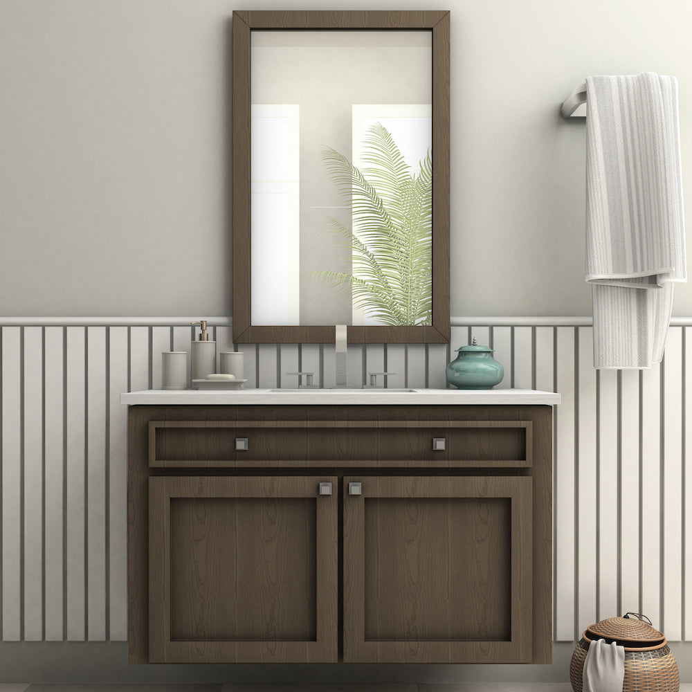 ZLINE Bliss Widespread Bathroom Faucet - Brushed Nickel Finish (BLS BF BN) | Modern Bathroom Sink Faucet for Vanity, Powder Room & Guest Bath Installation