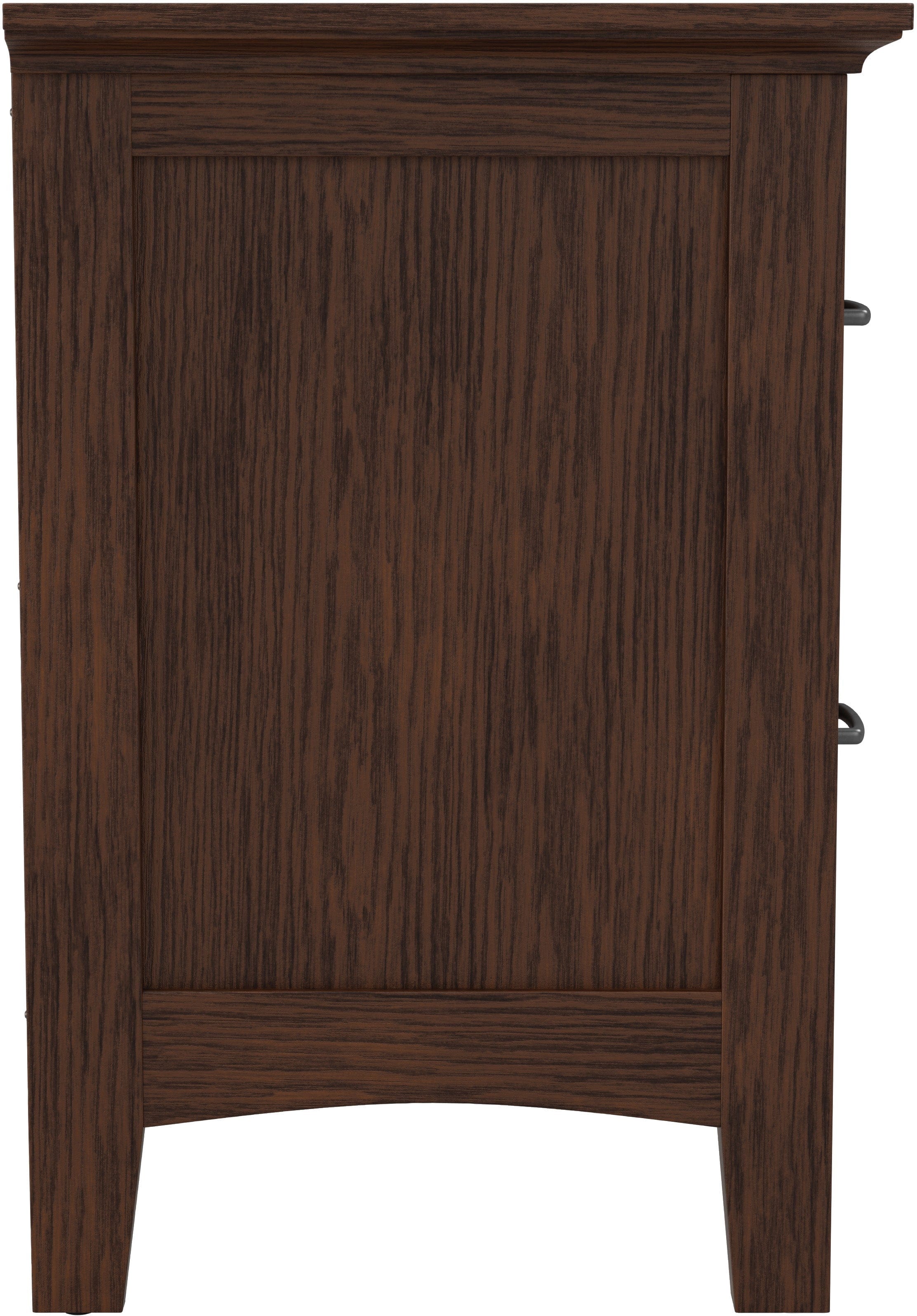 Modern Mission 2-Drawer Nightstand by Office Star [BP 4201 11K] - Stylish Bedside Table for Bedroom, Living Room, or Office Storage