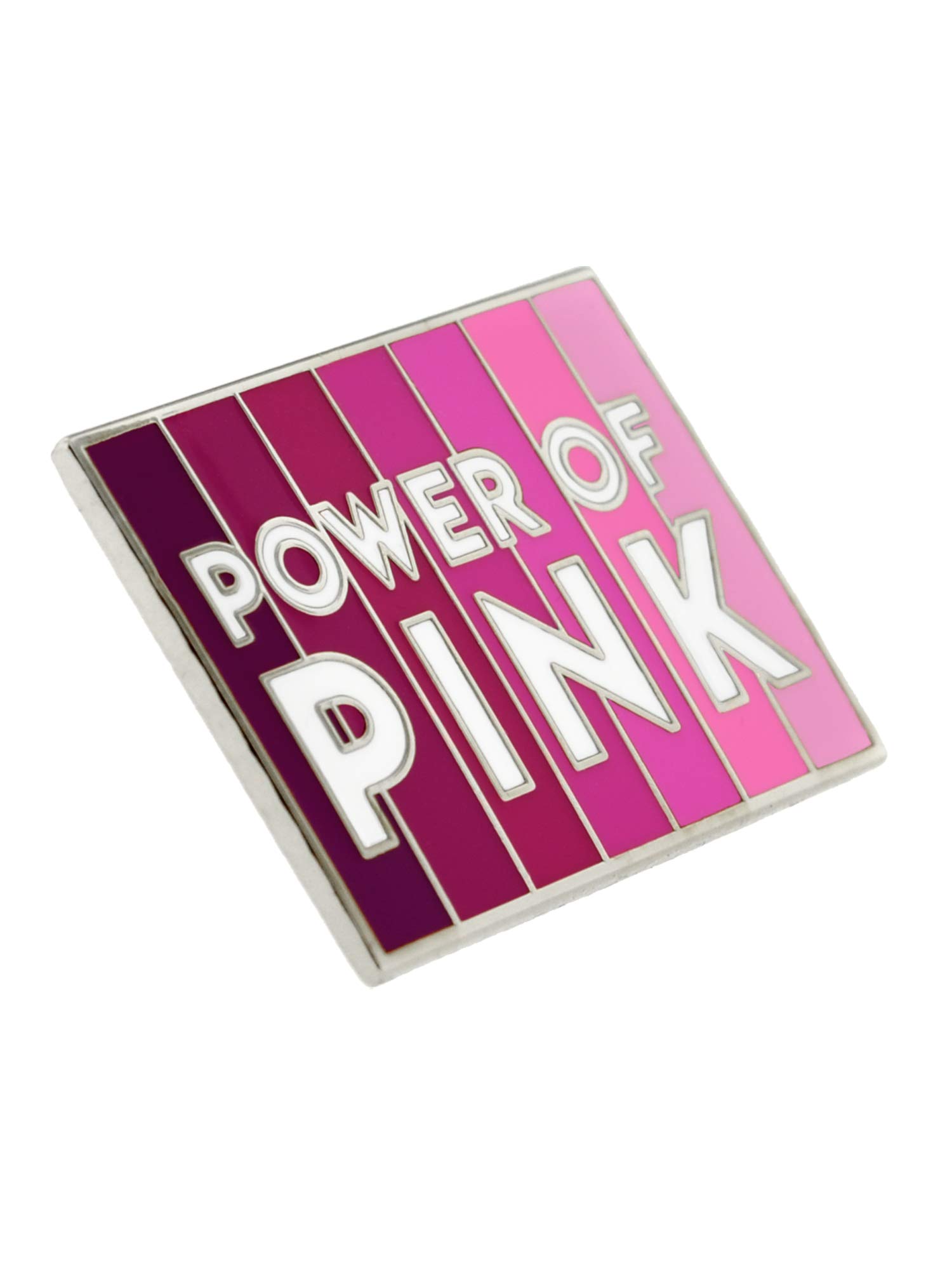 PinMart Power of Pink Breast Cancer Awareness Enamel Lapel Pin - Pack of 25 - Show Support for Breast Cancer Awareness Month, Fundraisers & Charity Events