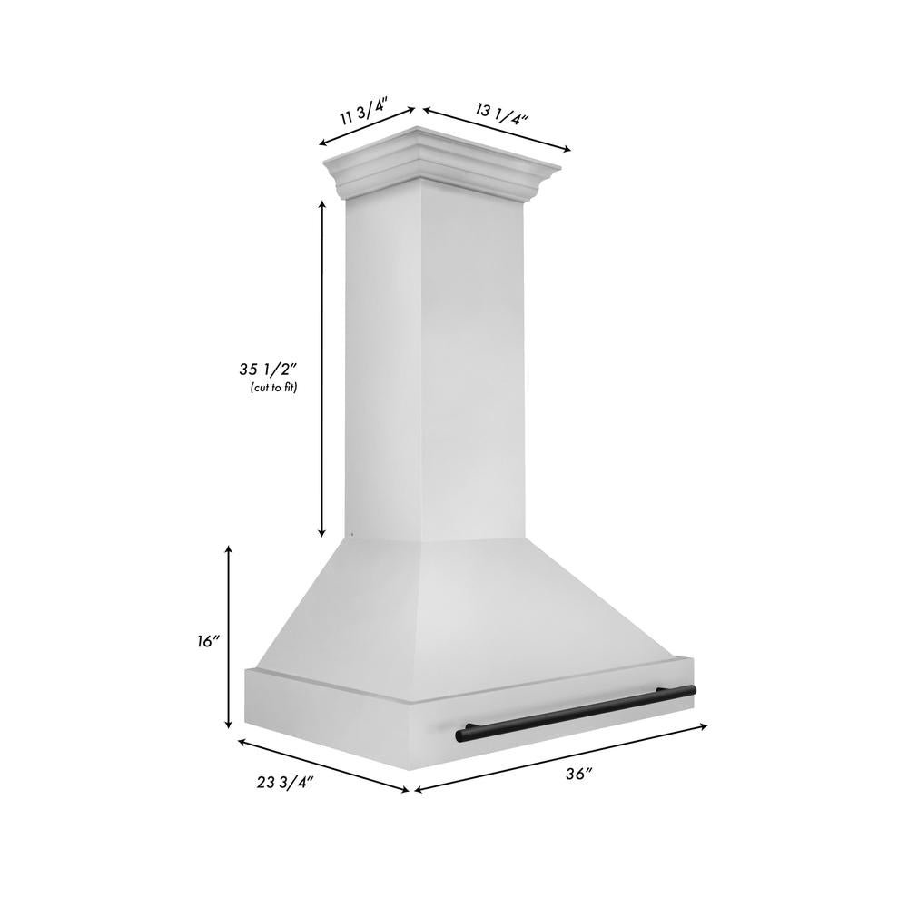 ZLINE Autograph Edition 36-inch Stainless Steel Dual Fuel Range & Range Hood Kitchen Package with Matte Black Accents - Professional Gas Stove & Powerful Ventilation for Home Chefs | Perfect for Modern Kitchens, Cooking Enthusiasts & Entertaining Guests