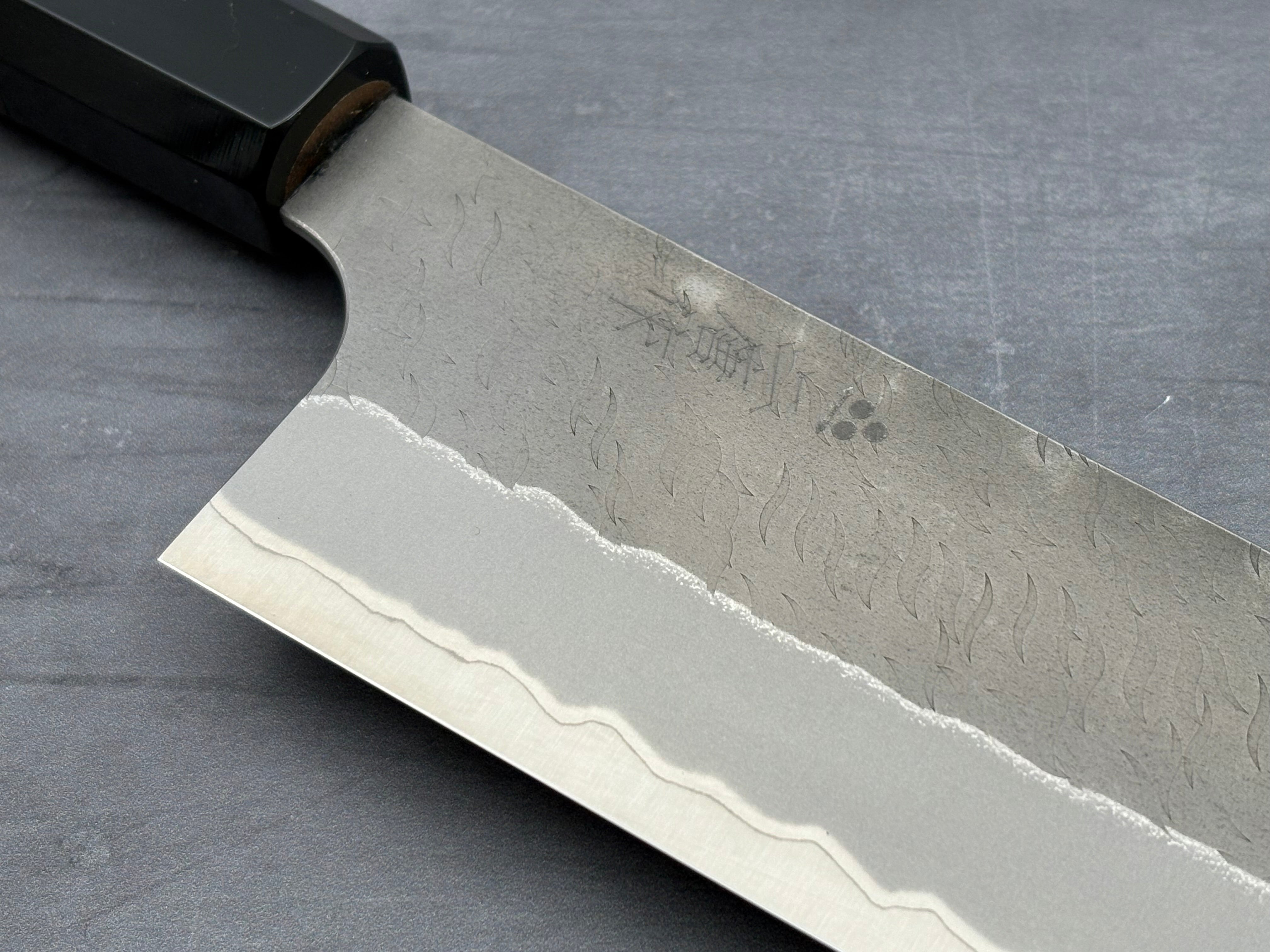 Nigara Hamono AS Nakiri Knife - Japanese Vegetable Knife for Professional Chefs & Home Cooking - Perfect for Chopping, Slicing & Dicing Vegetables