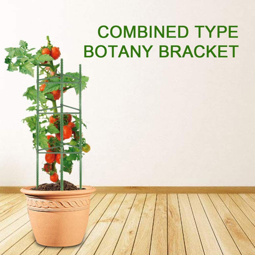 Happyyami 21-Piece Plant Climbing Frame Set - Reusable Botany Bracket & Flower Stand with Gardening Clips & Tubes | Perfect for Indoor/Outdoor Climbing Plants, Vertical Gardens & Home Gardening Accessories