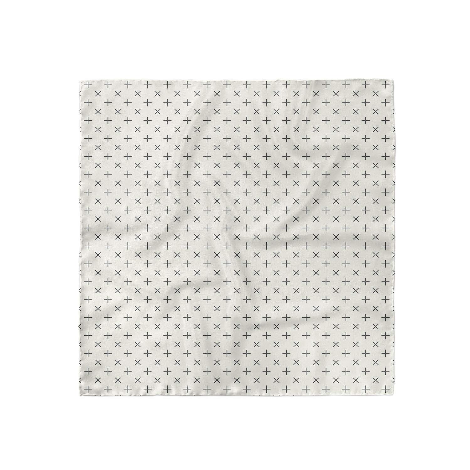 Ambesonne Geometric Head Scarf - Pale Floral Print Hair Wrap for Women | Boho Style Headband, Bandana & Fashion Accessory | Perfect for Beach, Travel & Everyday Wear