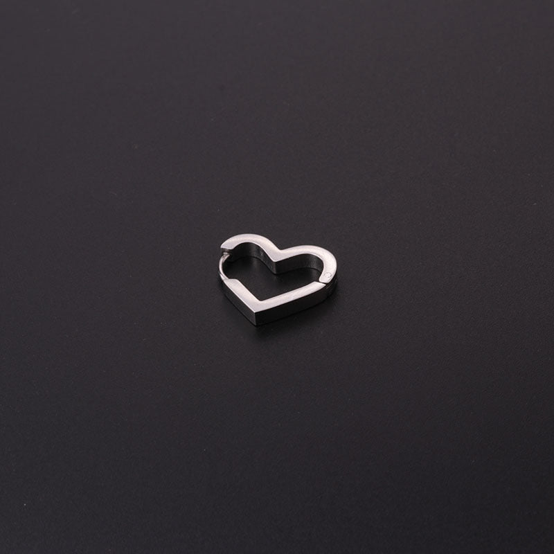 20G Minimalist Geometric Heart U Hoop Earrings - Dainty Gold Plated Stainless Steel Earrings for Women | Perfect for Everyday Wear, Date Nights & Gifts
