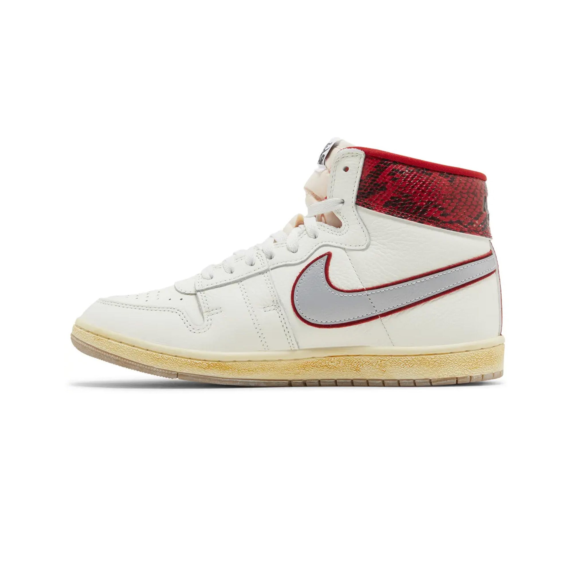 Air Jordan Air Ship x Awake NY 'Sail/Black University Red' Sneakers (2024) - Men's Basketball Shoes for Streetwear & Casual Style