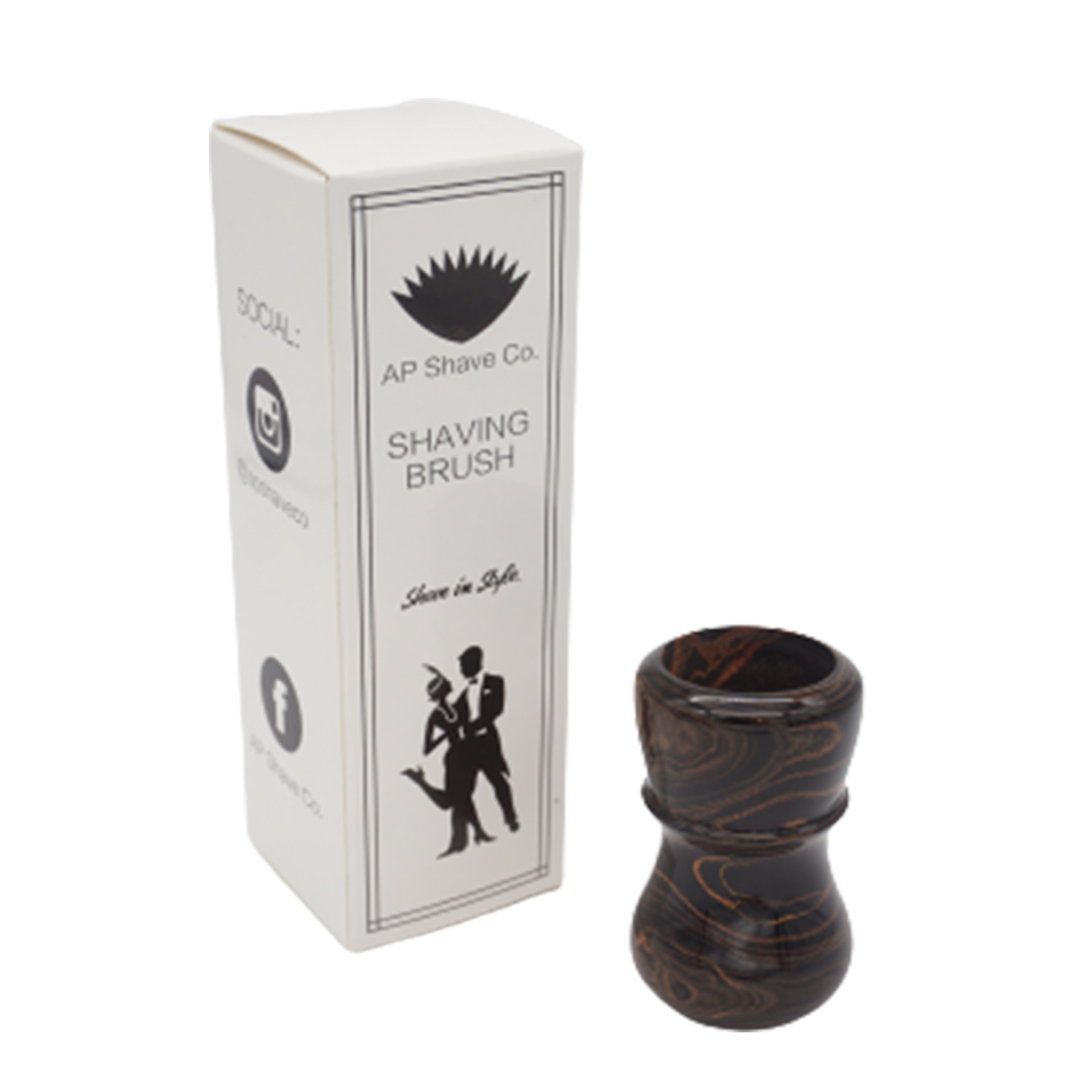 Premium Honey Ebonite Handmade Shaving Brush Handle - Fits 24mm & 26mm Knots - Perfect for Wet Shaving & Grooming Gifts for Men