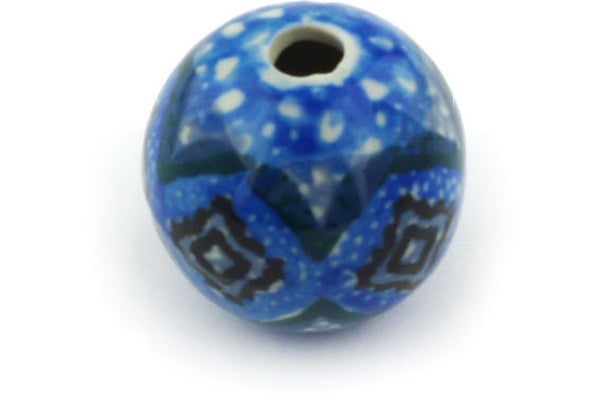 1 Bead Blue Kaleidoscope - Stunning Glass Bead for Jewelry Making, DIY Crafts, and Home Decor | Perfect for Necklaces, Bracelets, and Scrapbooking Projects