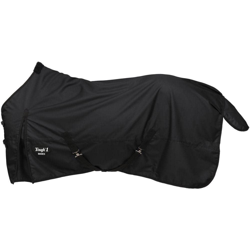 Tough1 1200D Poly Turnout Sheet - Heavy Duty Horse Blanket for Winter & Turnout, Waterproof & Breathable for All-Weather Protection - Ideal for Stables, Riding, and Outdoor Horse Care
