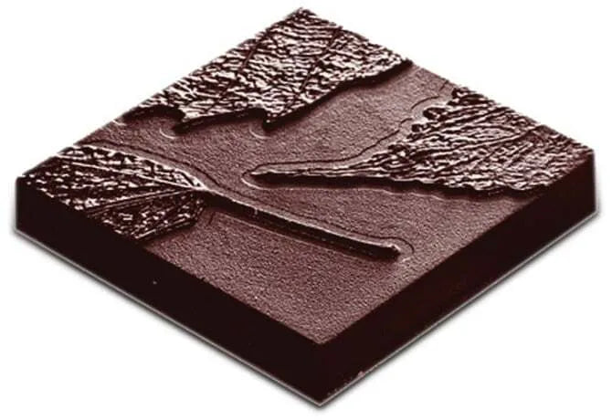 Premium Square Leaf Tile Chocolate Mold - 8 Unique Forms for DIY Candy, Baking & Dessert Decorations - Perfect for Holidays, Parties & Gift Making