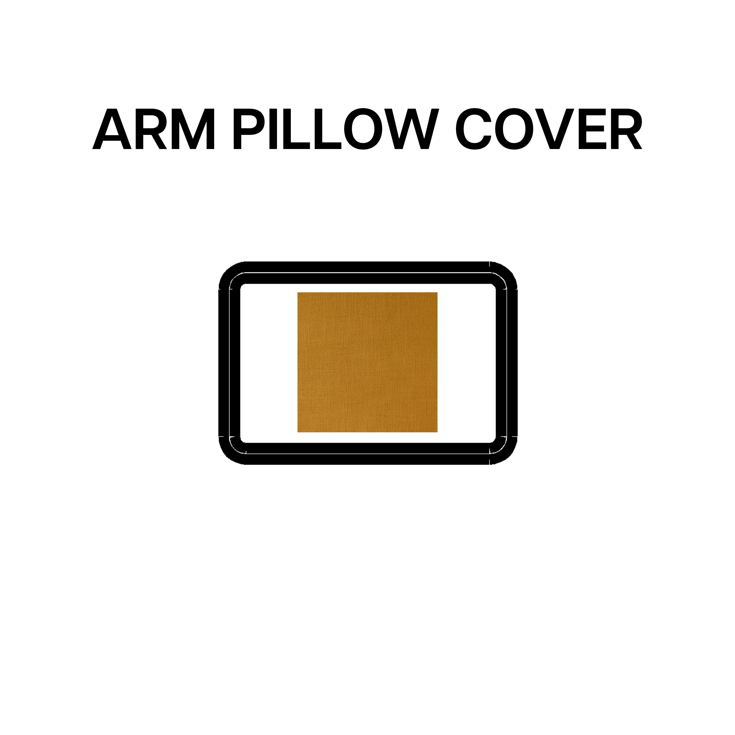 Dijon BP 639 11 Arm Pillow Cover - Soft & Comfortable Pillowcase for Sofa, Bed, and Couch - Perfect for Living Room, Bedroom, and Office Use