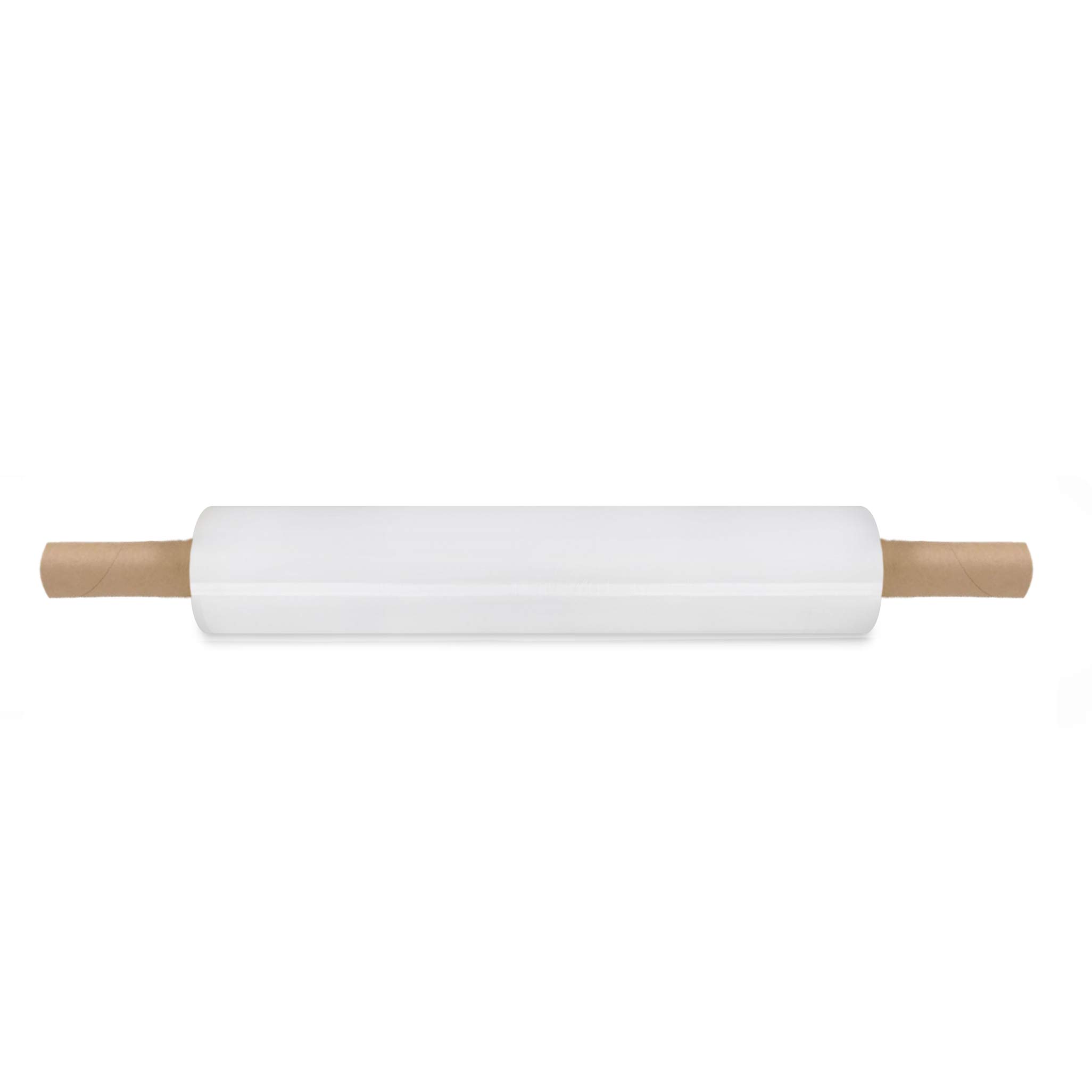 20 Inch x 1000 Feet Heavy Duty Stretch Wrap with Handle - 63 Gauge Clear Stretch Film (8 Rolls) - Perfect for Moving, Shipping, Pallet Wrapping & Warehouse Use