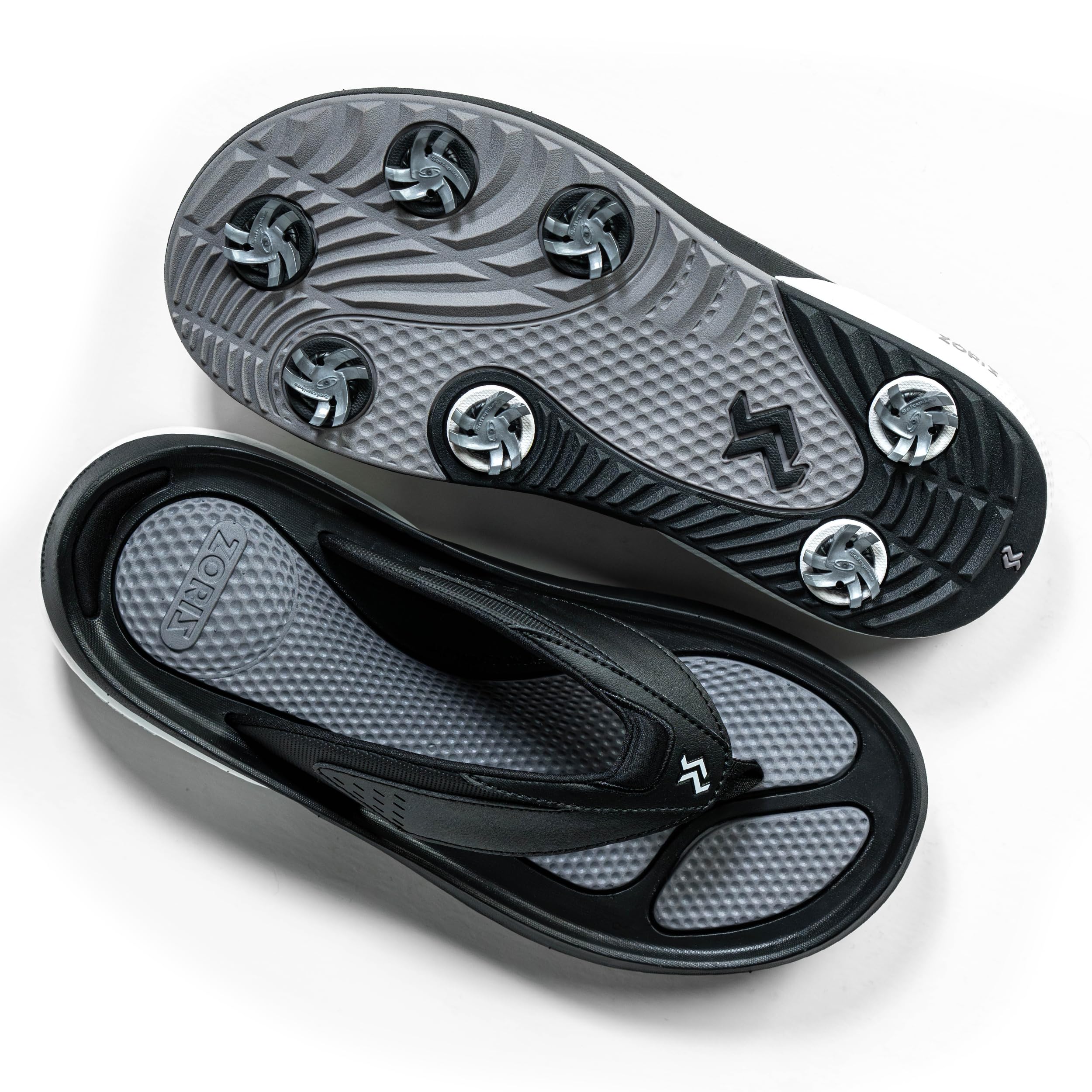 ZORIZ Zoomy Golf Sandals - Unisex Golf Flip Flops with Removable Tornado Golf Cleats - Men's & Women's Comfortable Sandals for Walking, Beach, Golf & Outdoor Sports - Perfect for Golf Course, Vacation & Summer Activities