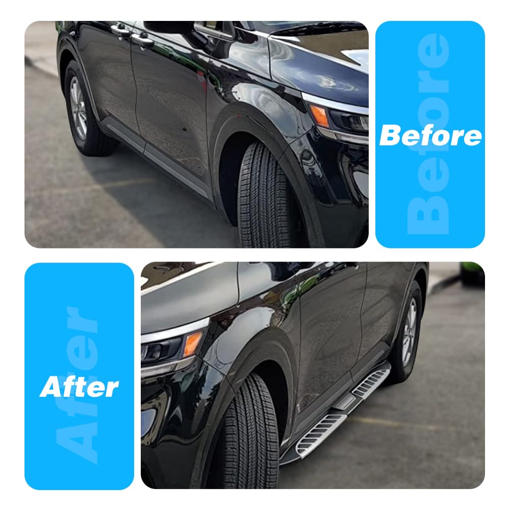 HEKA Running Boards for KIA Carnival 2022-2025 | Side Step Nerf Bars | Durable Aluminum Alloy Step Rails | Perfect for Off-Roading, Camping & Daily Use