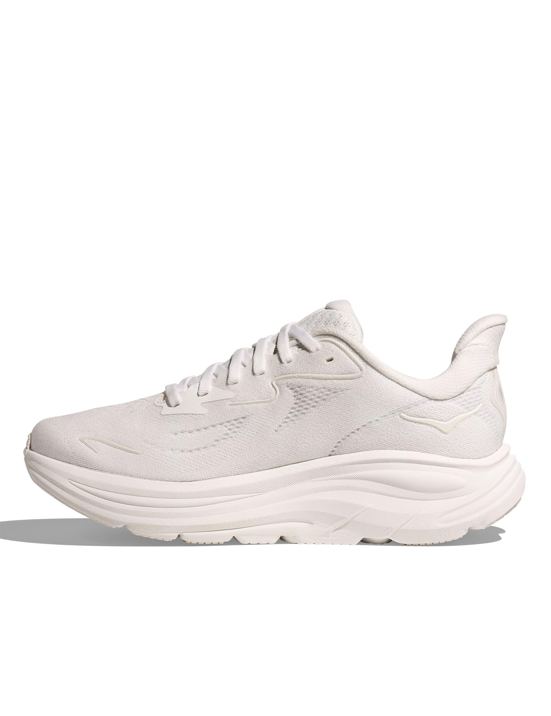 HOKA Clifton 10 Running Shoes for Men & Women - Lightweight White Cushioned Sneakers for Road Running, Jogging & Daily Wear