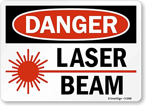 Danger - Laser Beam Warning Sign | 10