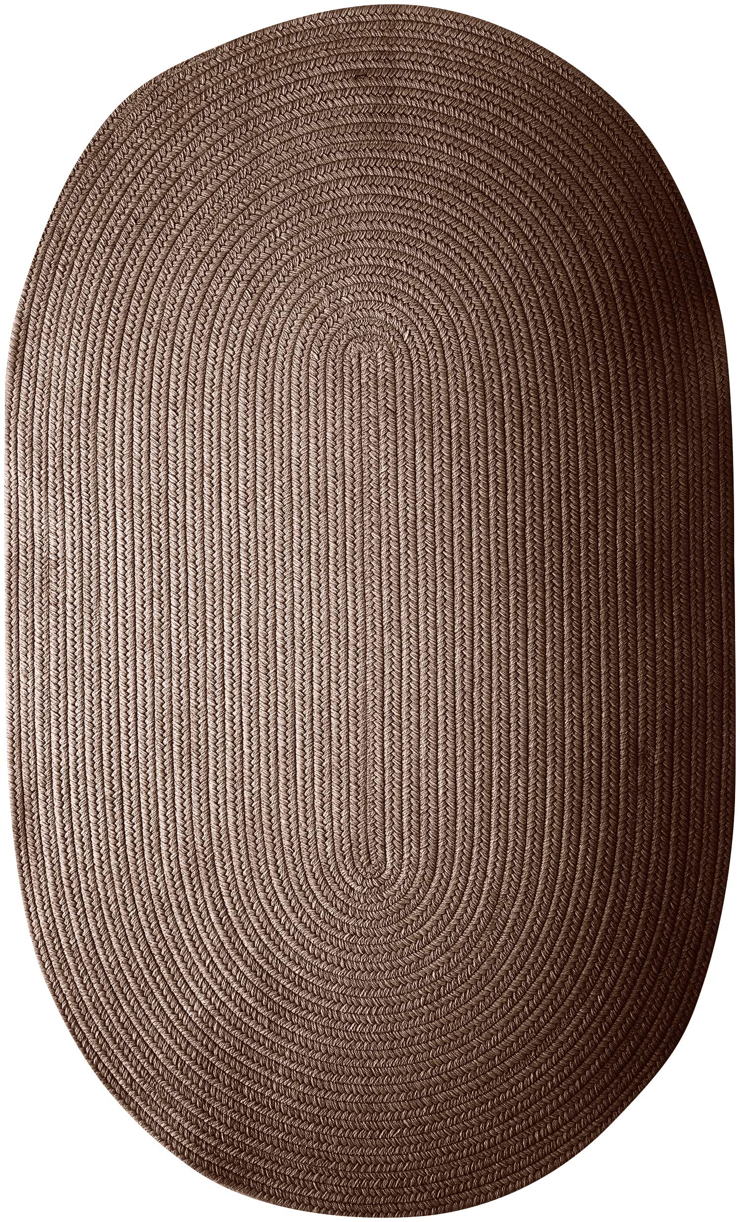 Colonial Mills Bristol 9x12 Area Rug in Bark Color - Soft Braided Jute Rug for Living Room, Bedroom, or Dining Room Decor