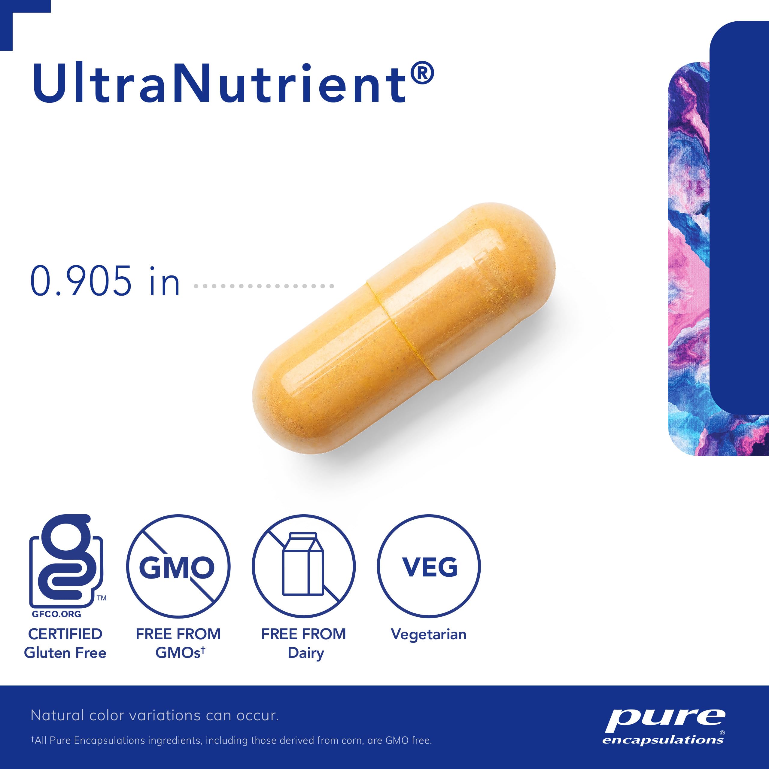 Pure Encapsulations UltraNutrient Multivitamin & Mineral Supplement - 180 Capsules with Vitamin C, CoQ10 for Liver & Heart Health Support | Gluten Free Antioxidant Formula | Daily Wellness & Immune Support Supplement for Active Lifestyles