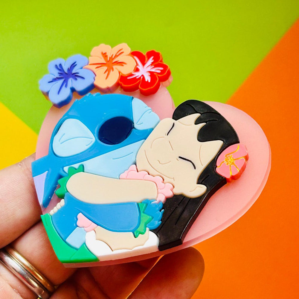 Best Friends Forever Acrylic Brooch - Cute Cartoon Collection by Makokot Design - Perfect for Gifts, Jewelry Accessories & Outfit Decoration