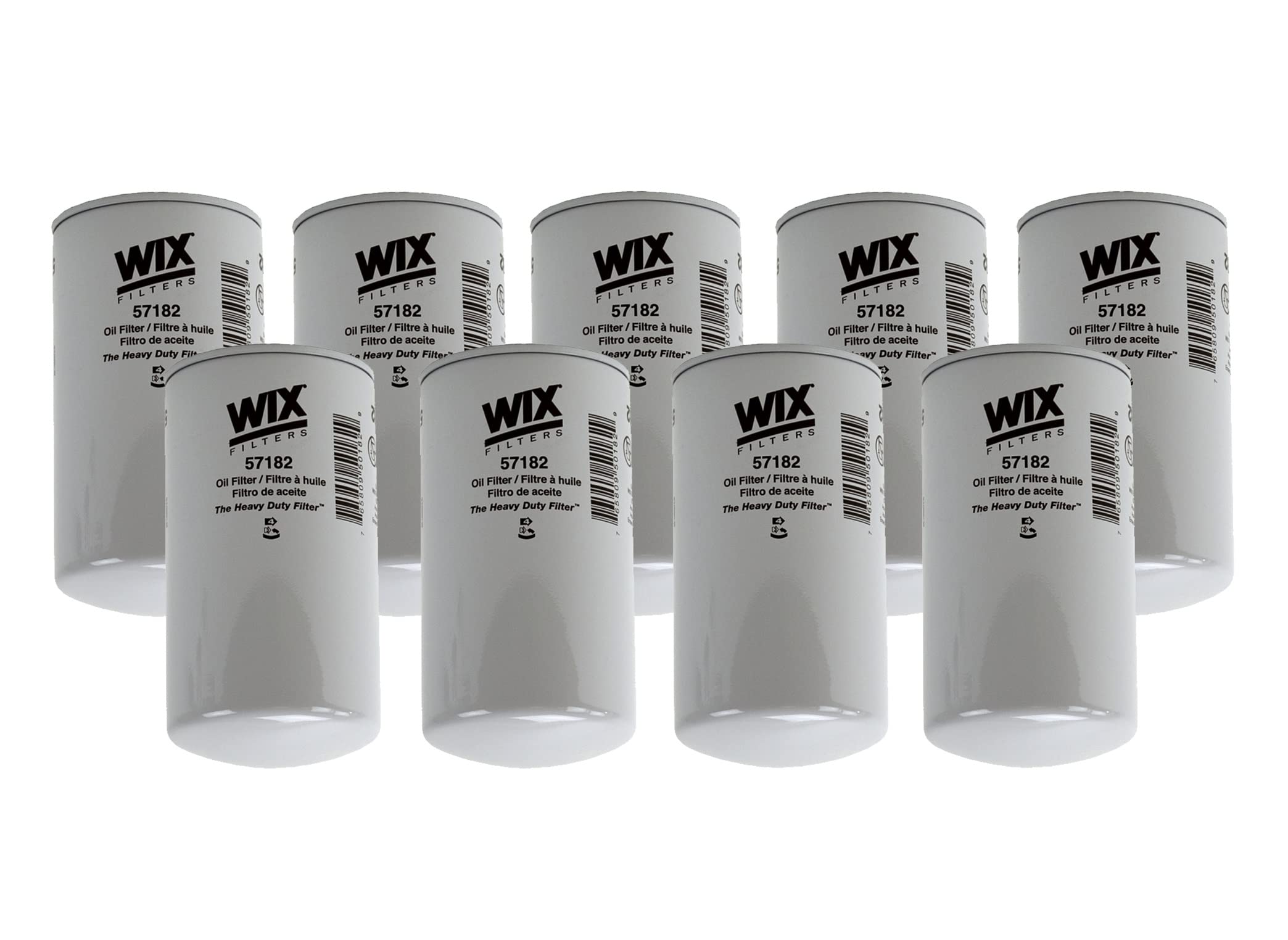 9-Pack High Performance Engine Oil Filters for Autocar, Blue Bird, Ford, Freightliner, IC, Kenworth, Peterbilt, Sterling & Thomas Trucks - Compatible with OHV & Turbocharged FI Engines - Ideal for Fleet Maintenance & Heavy-Duty Vehicle Servicing
