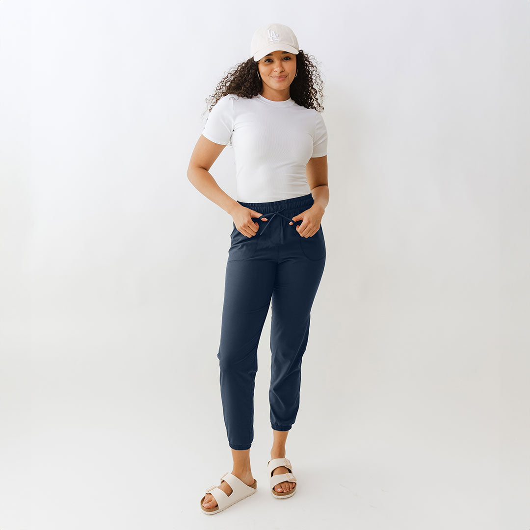 Everywhere Joggers for Men & Women - True Blue Comfortable Lounge Pants - Perfect for Running, Yoga, Travel & Casual Wear