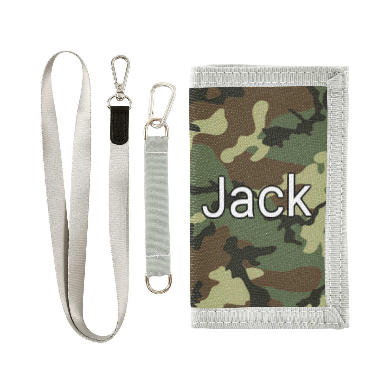 Personalized Kids Wallets for Boys & Girls - Custom Army Camouflage Trifold Wallet for Toddlers & Teens - Engraved Novelty Children's Purse Wallets - Perfect for School, Travel & Everyday Use