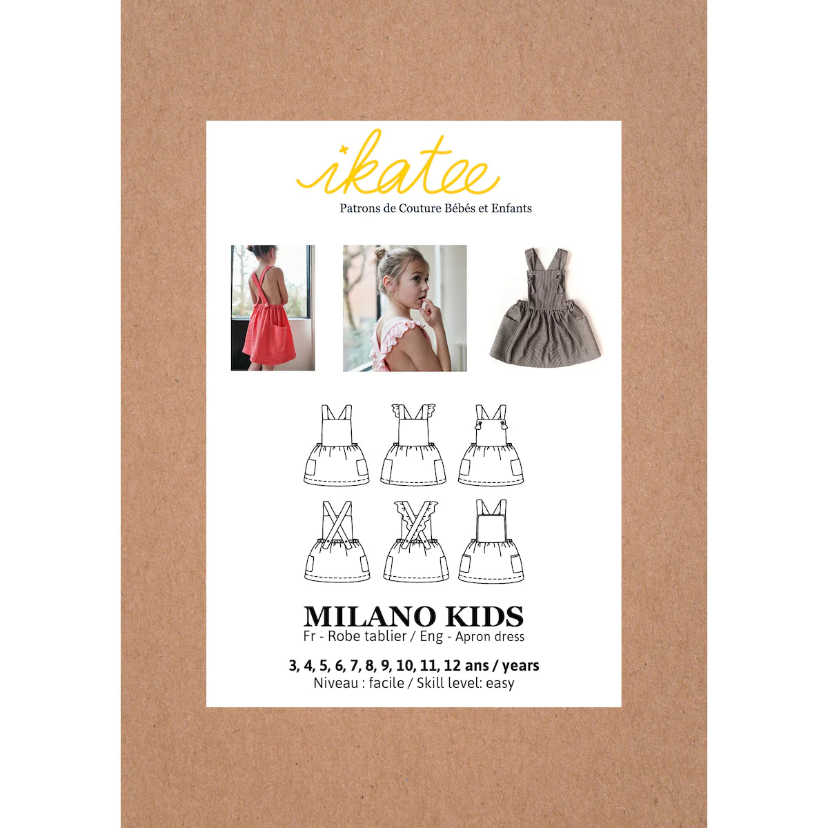Milano Dress Pattern for Girls Age 3-12 | Kids Fashion Sewing Design | Perfect for Birthday Parties, School Events & Special Occasions