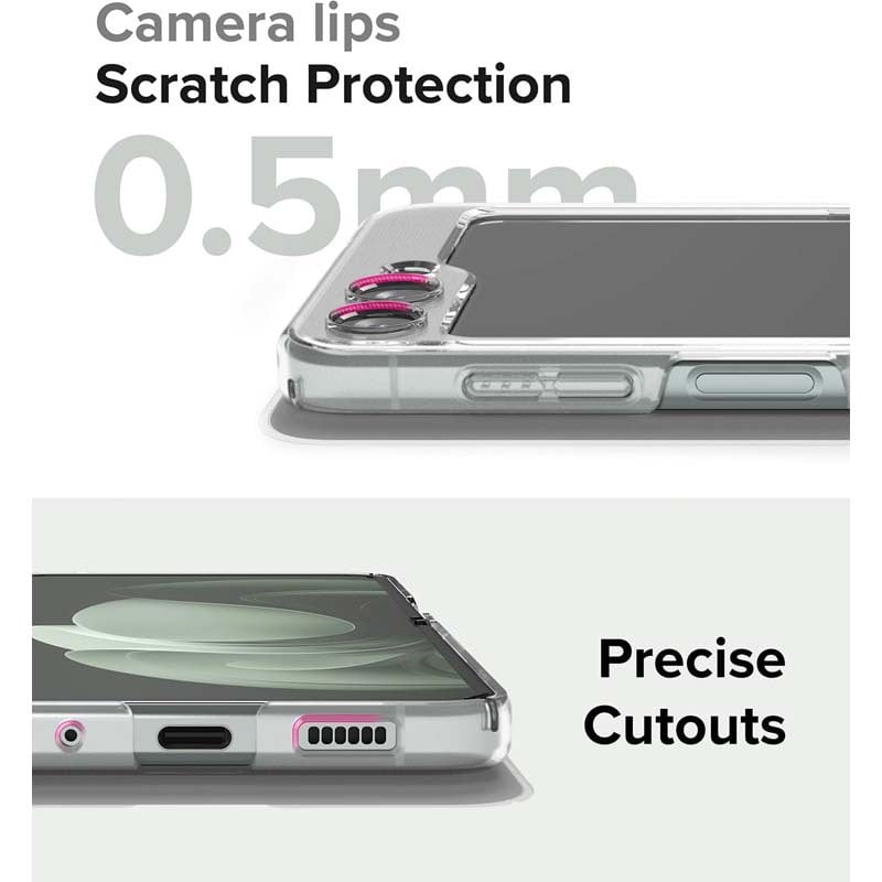 Premium iShield Crystal Palace Clear Case for Samsung Galaxy Z Flip 5 - Shockproof Protective Cover with Scratch Resistance | Perfect for Everyday Use, Travel & Outdoor Activities