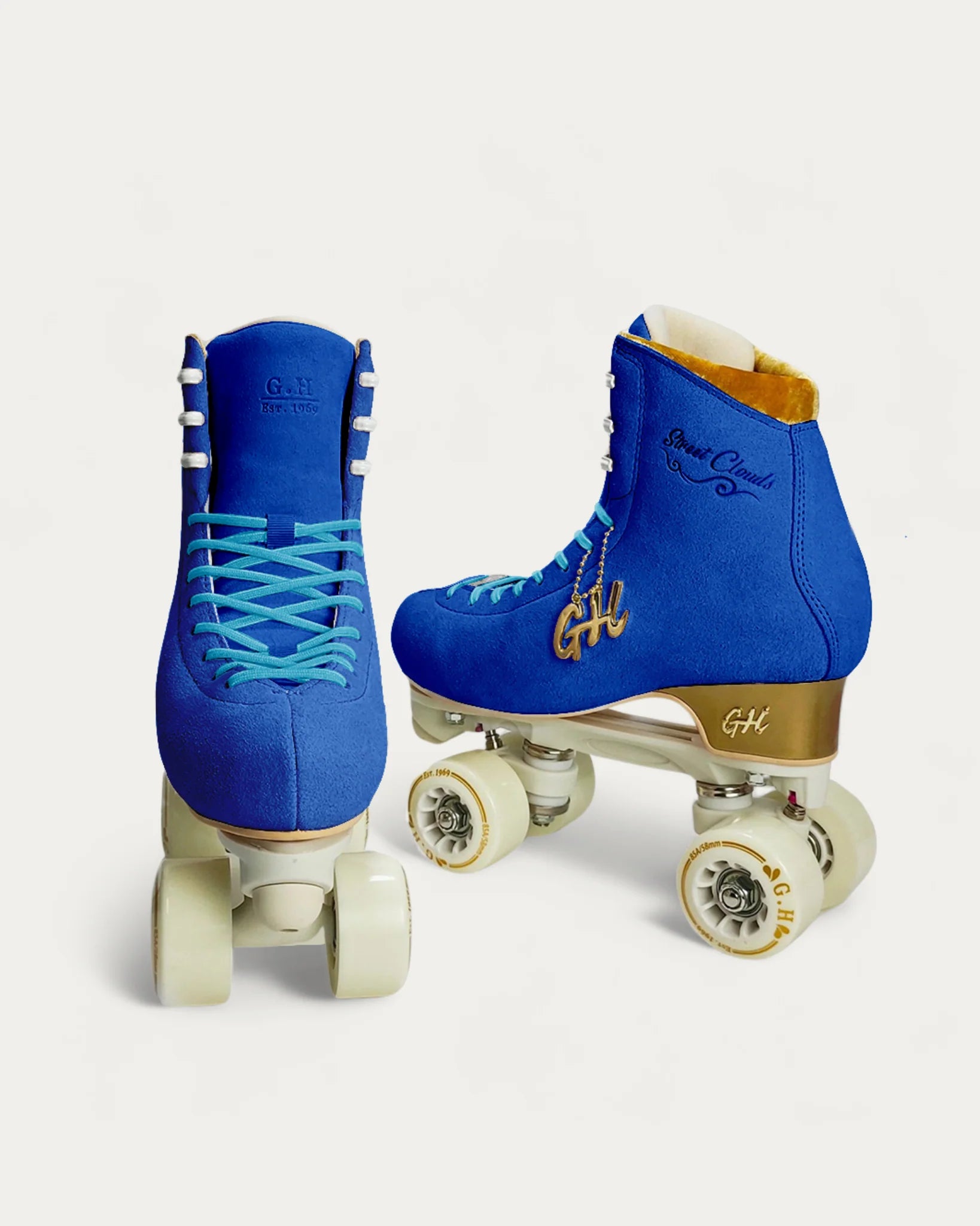 GH Street Clouds Quad Roller Skates for Women & Men - Adjustable Outdoor/Indoor Roller Skates with Light-Up Wheels - Perfect for Rink, Park, Street Skating & Fitness