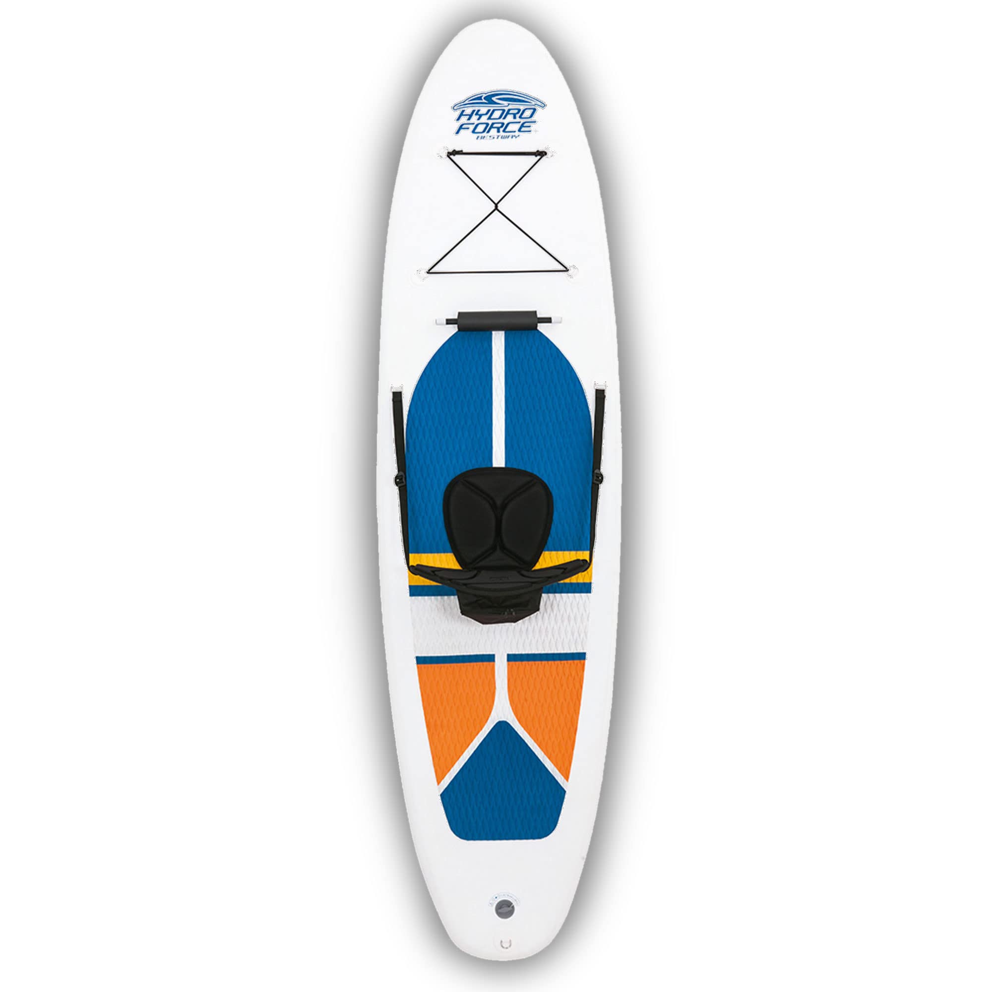 Bestway Hydro-Force White Cap 10' Inflatable Stand Up Paddle Board with Aluminum Oar, Hand Pump & Travel Bag - Premium SUP for Kayaking, Surfing & Water Sports - Perfect for Lakes, Rivers & Beach Adventures