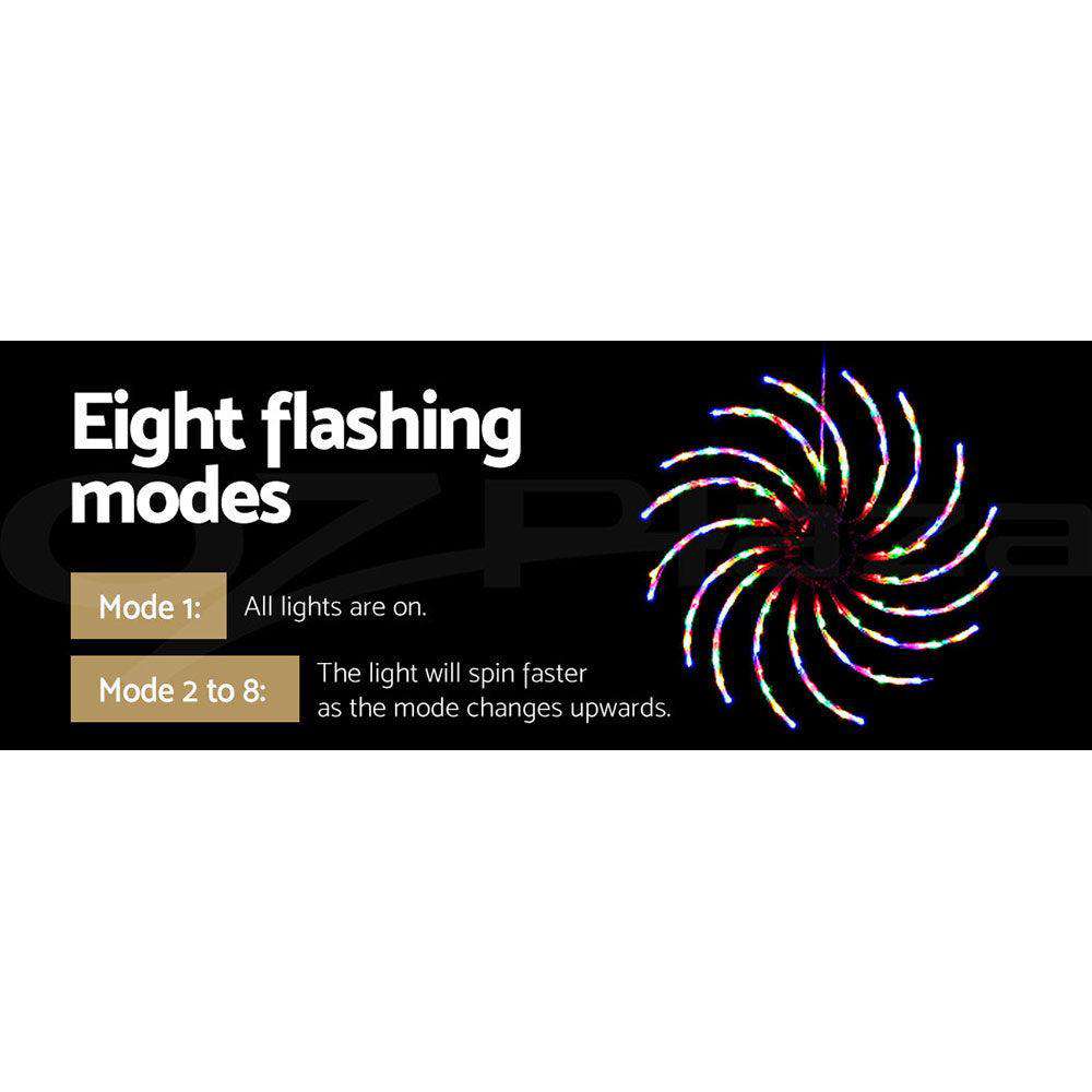 128 LED Christmas Lights 0.5M Spin Motif Decorations - Waterproof Fairy String Lights for Indoor Outdoor Holiday Party Tree Wedding Decorations