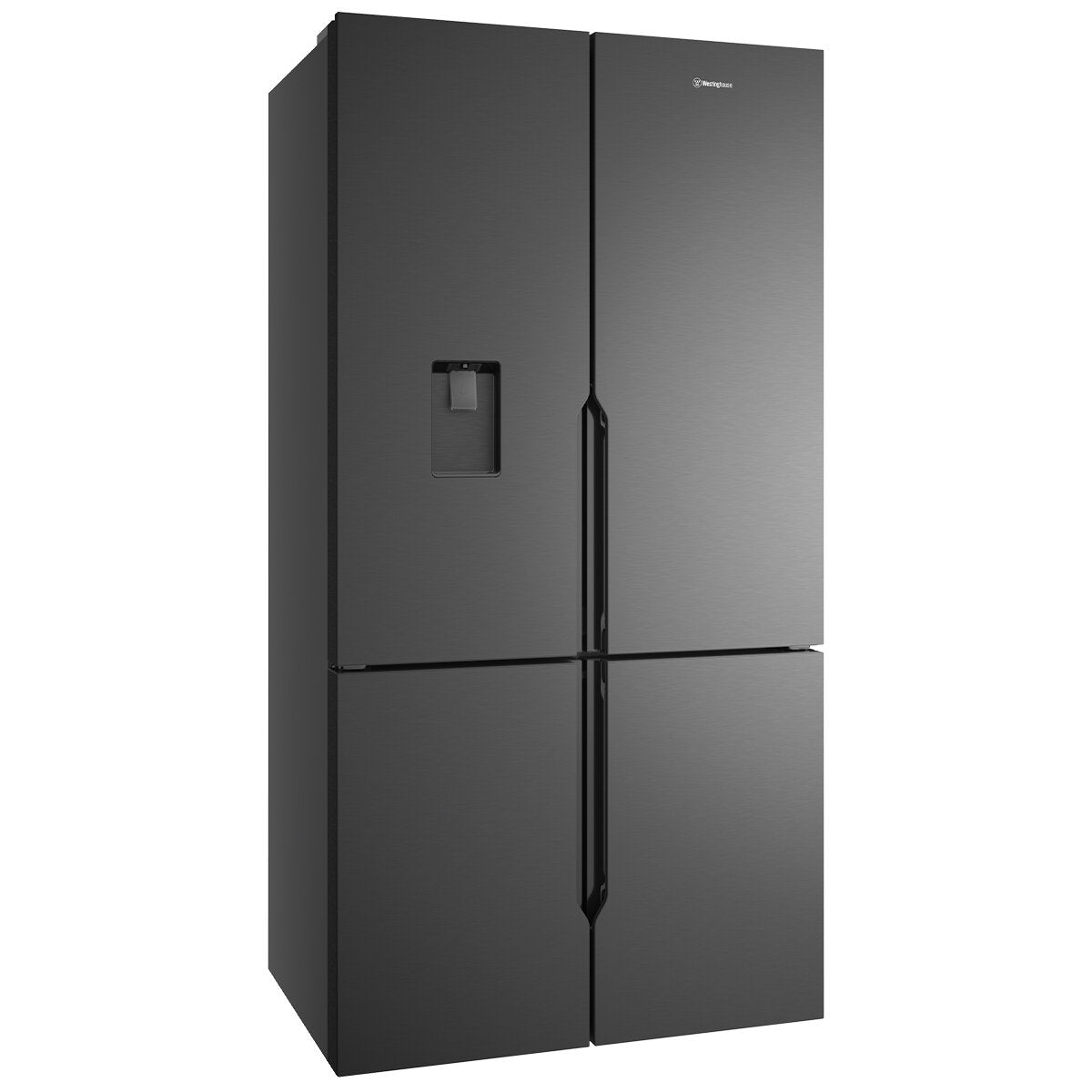 Westinghouse 564L Plumbed French Door Refrigerator with Quad Doors in Matte Black - WQE5650BA | Perfect for Large Kitchens, Restaurants & Entertaining Spaces