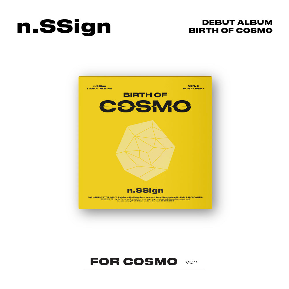 N.SSIGN DEBUT ALBUM 'BIRTH OF COSMO' (FOR COSMO) - K-Pop Music CD for Fans, Collectors & Gift Giving