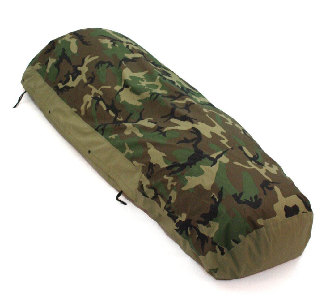 Waterproof Ammo Can Man Woodland Camouflage Bivy Cover - Tactical Outdoor Gear for Camping, Hunting & Survival